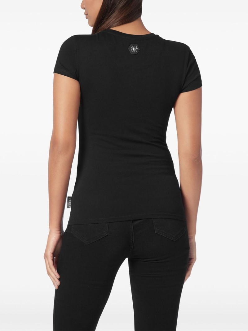 PHILIPP PLEIN slogan-print T-shirt outlook