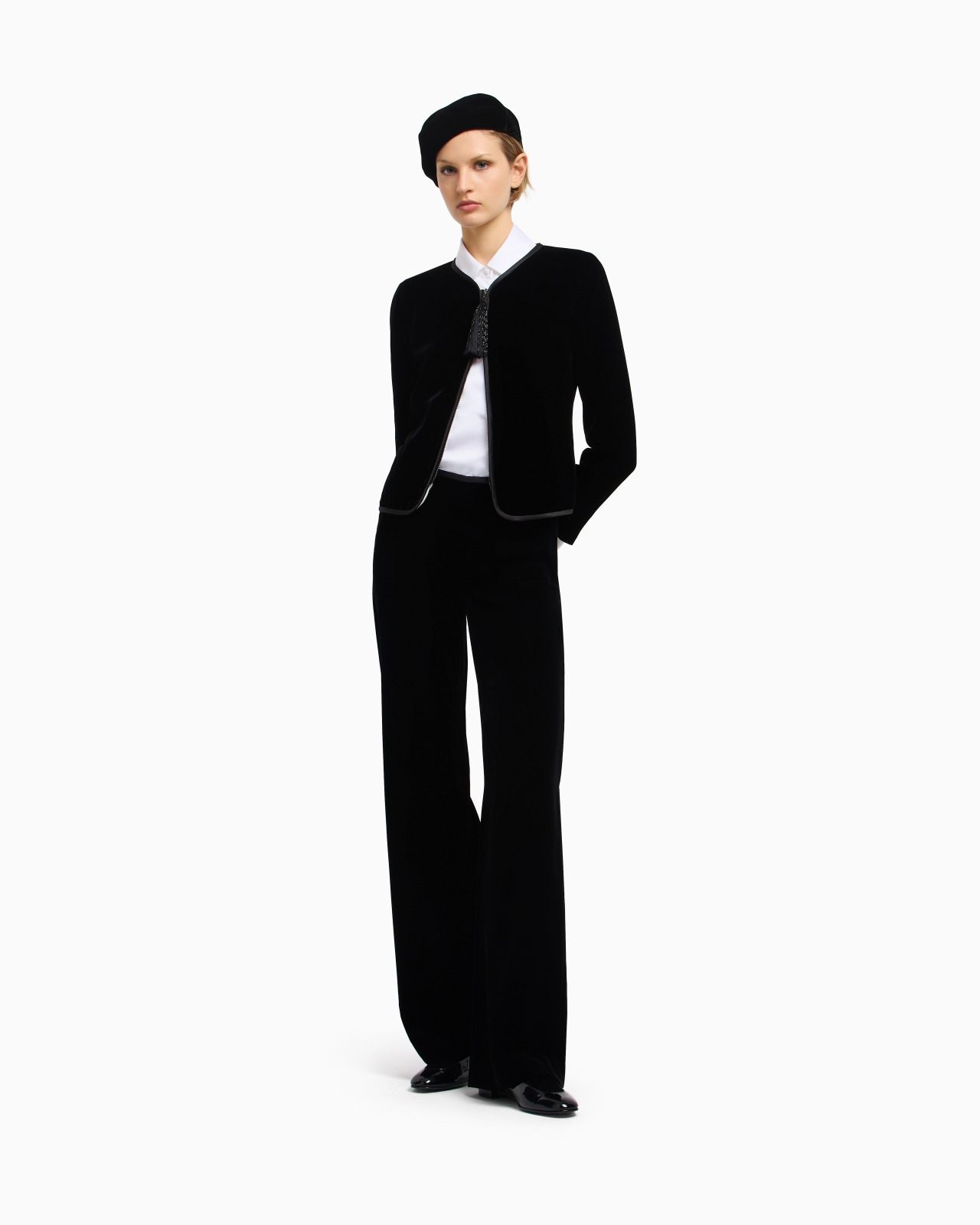 SATIN CRÊPE WRAP SHIRT - 2