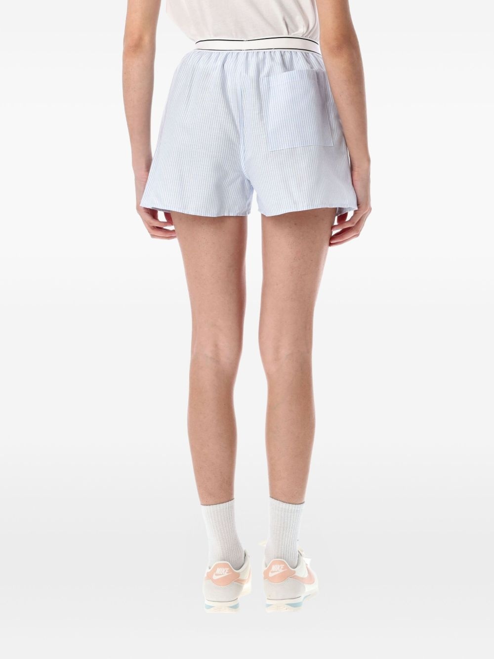 Serif Logo Boxers stripe-pattern shorts - 2
