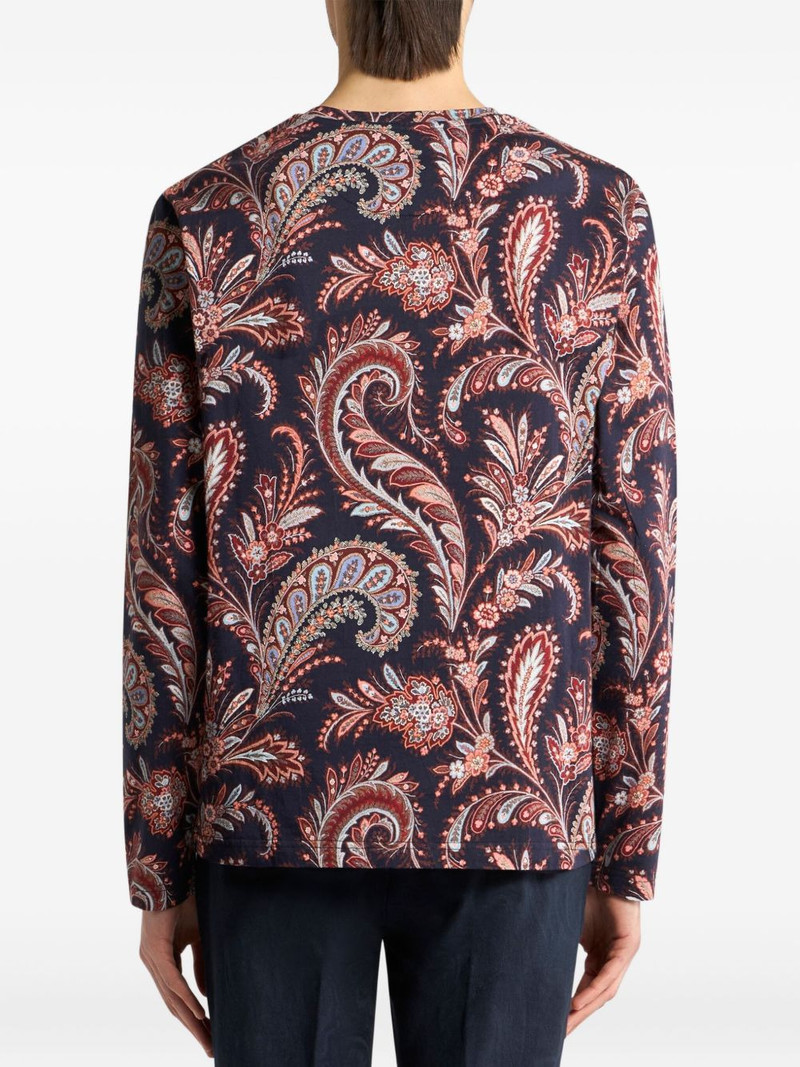 paisley long-sleeved T-shirt 3