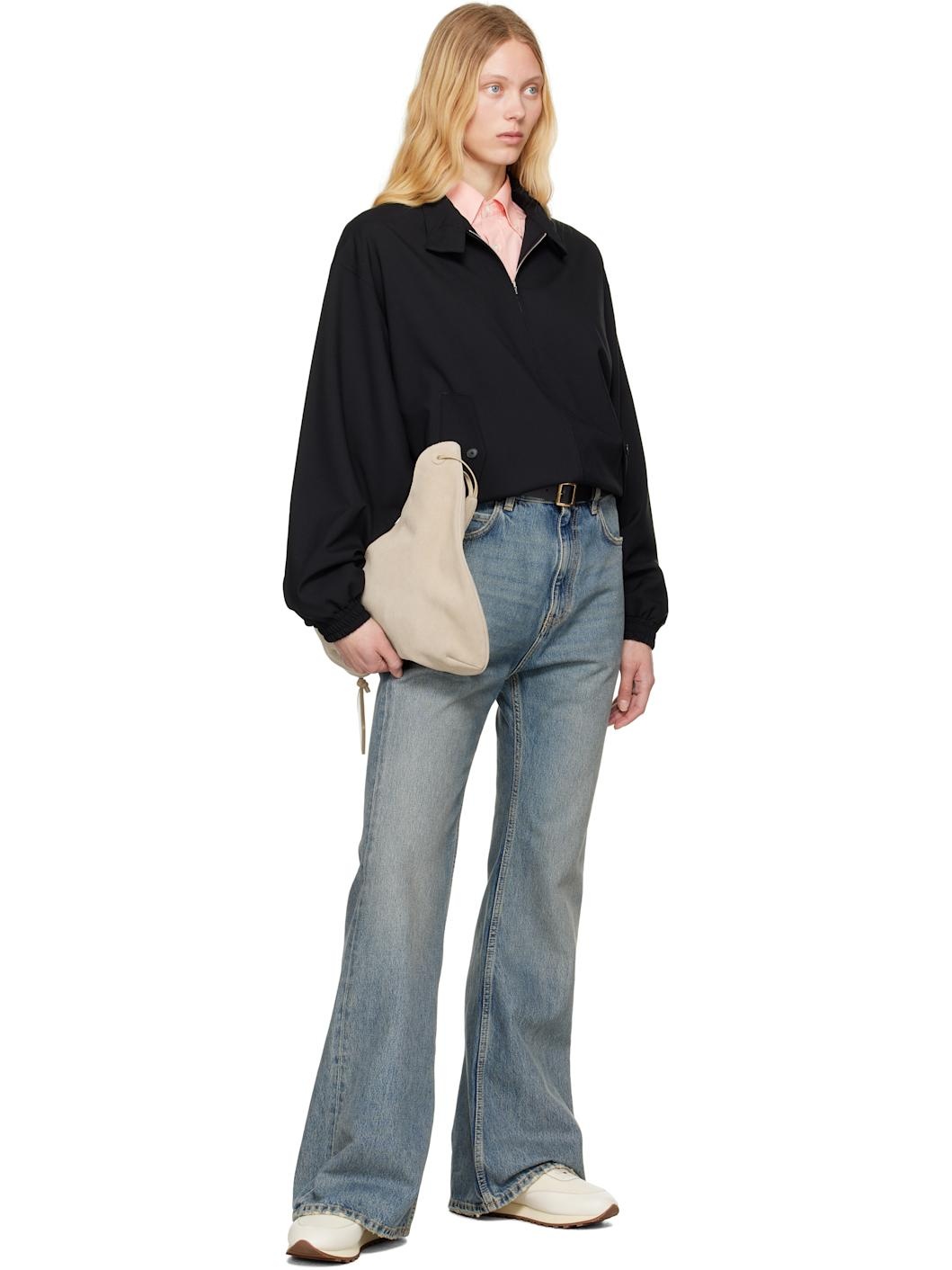 Black Square Buckle Belt - 3