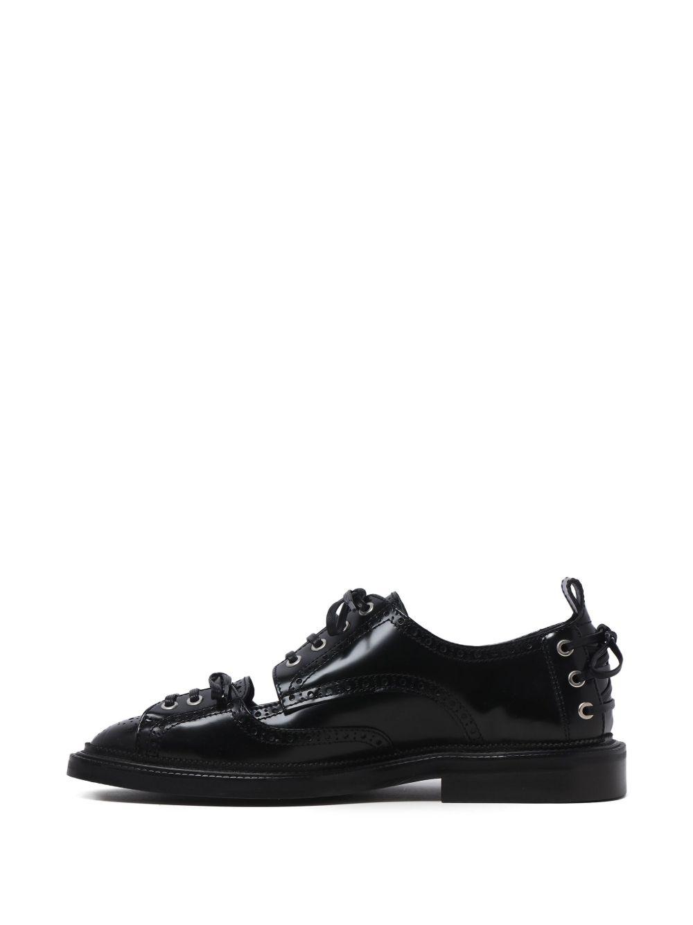brogue-detail lace-up shoes - 5