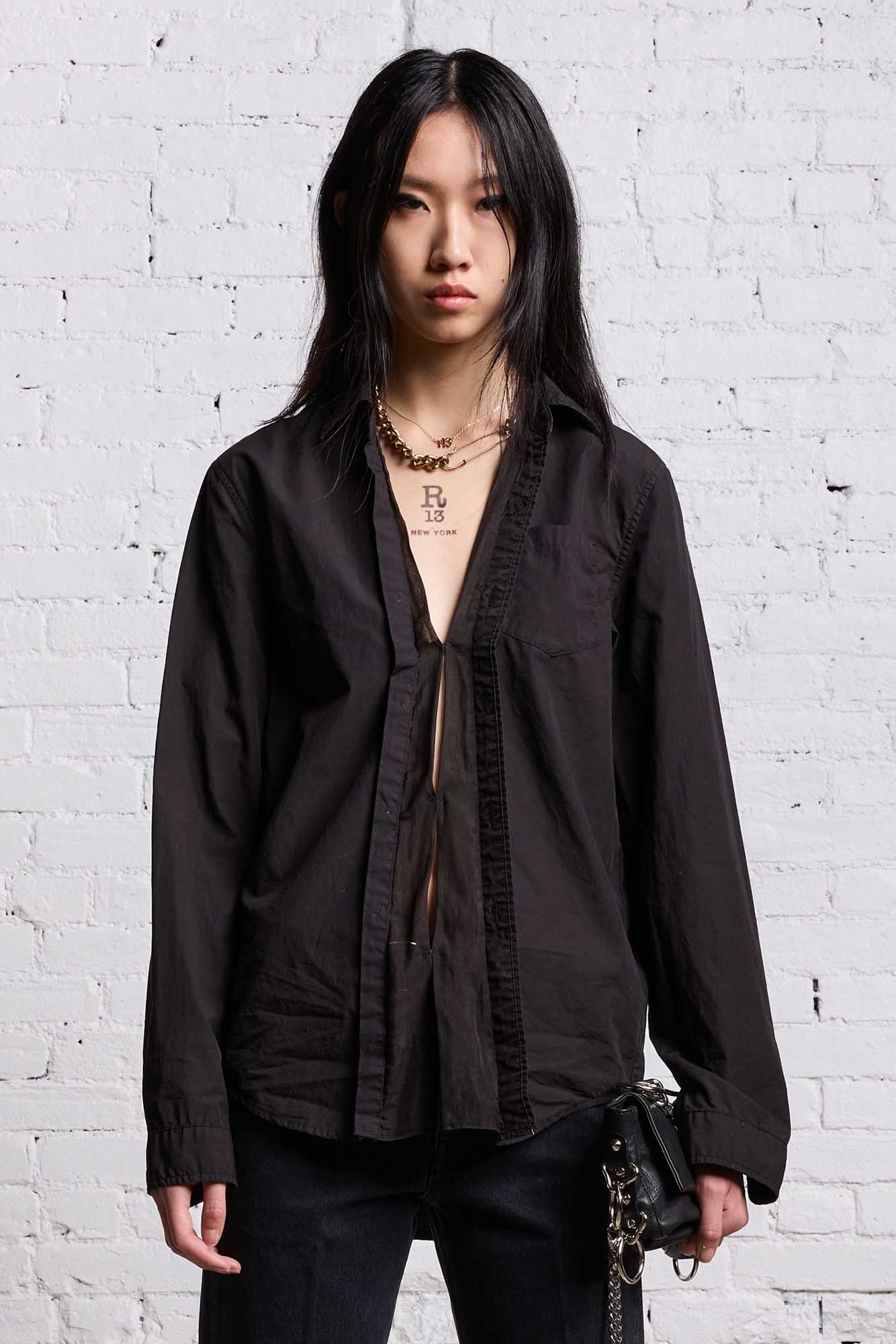 FOLDOUT SHIRT - BLACK OVERDYE - 4