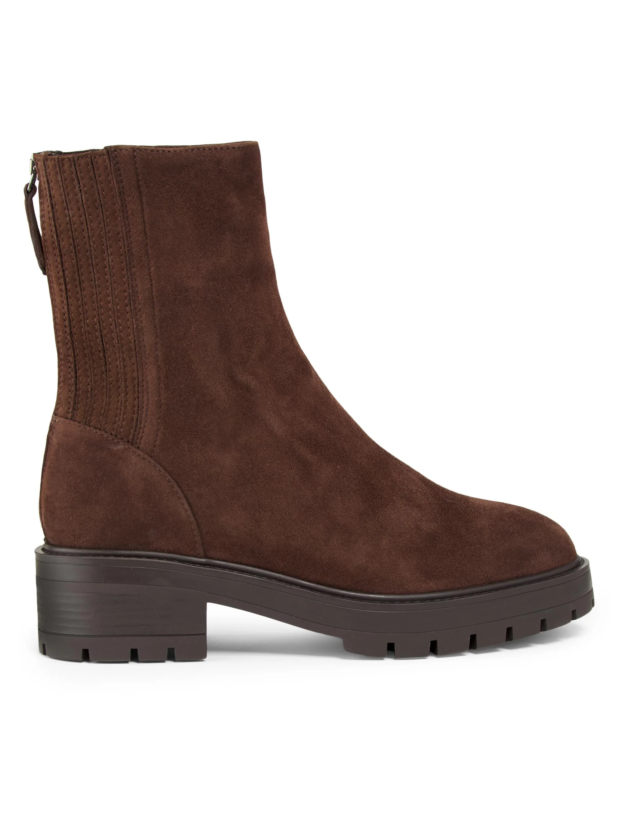 Women's Saint Honroe Suede Combat Boots - Espresso - 1