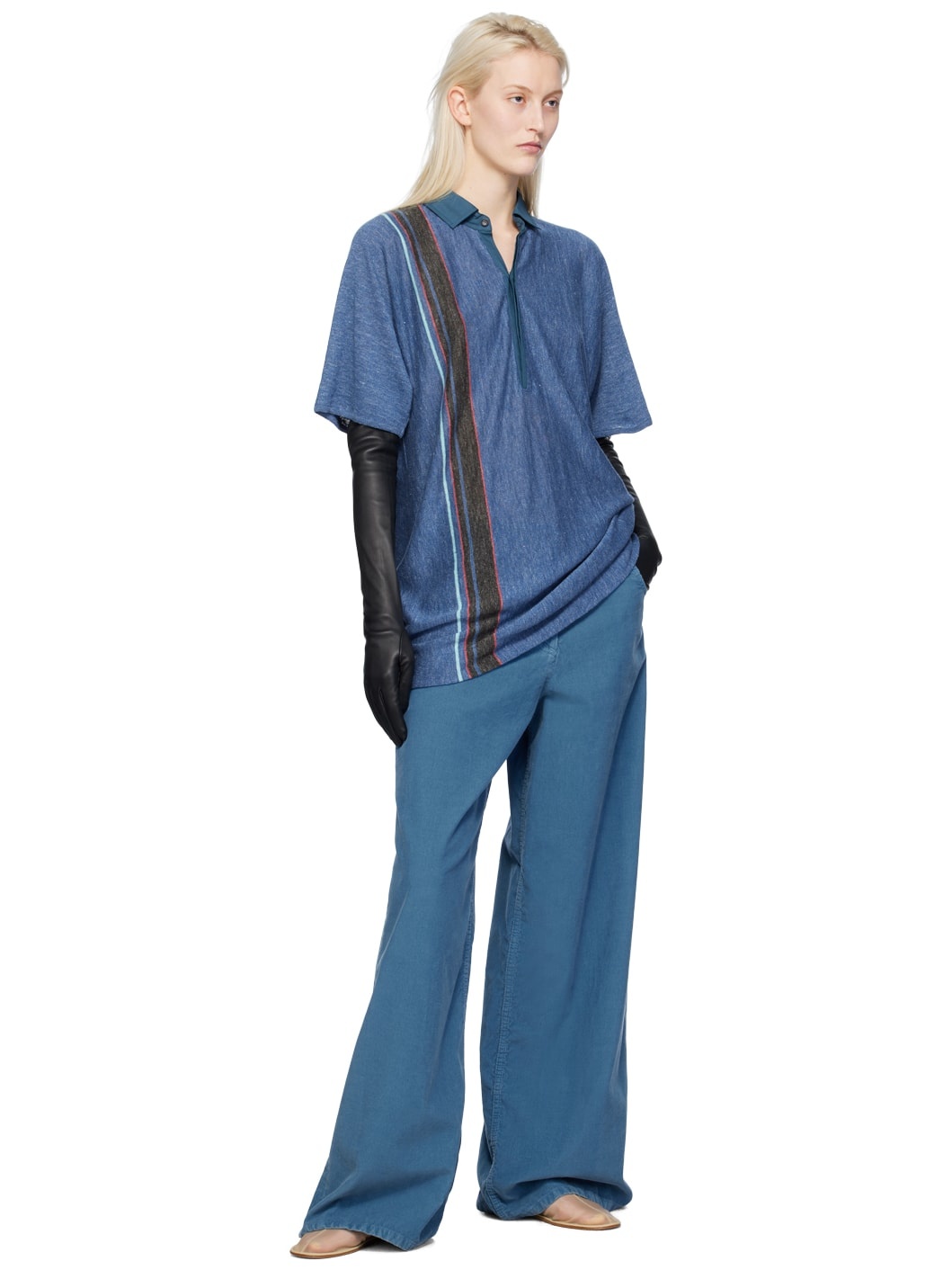 The Row Blue Chani Trousers
