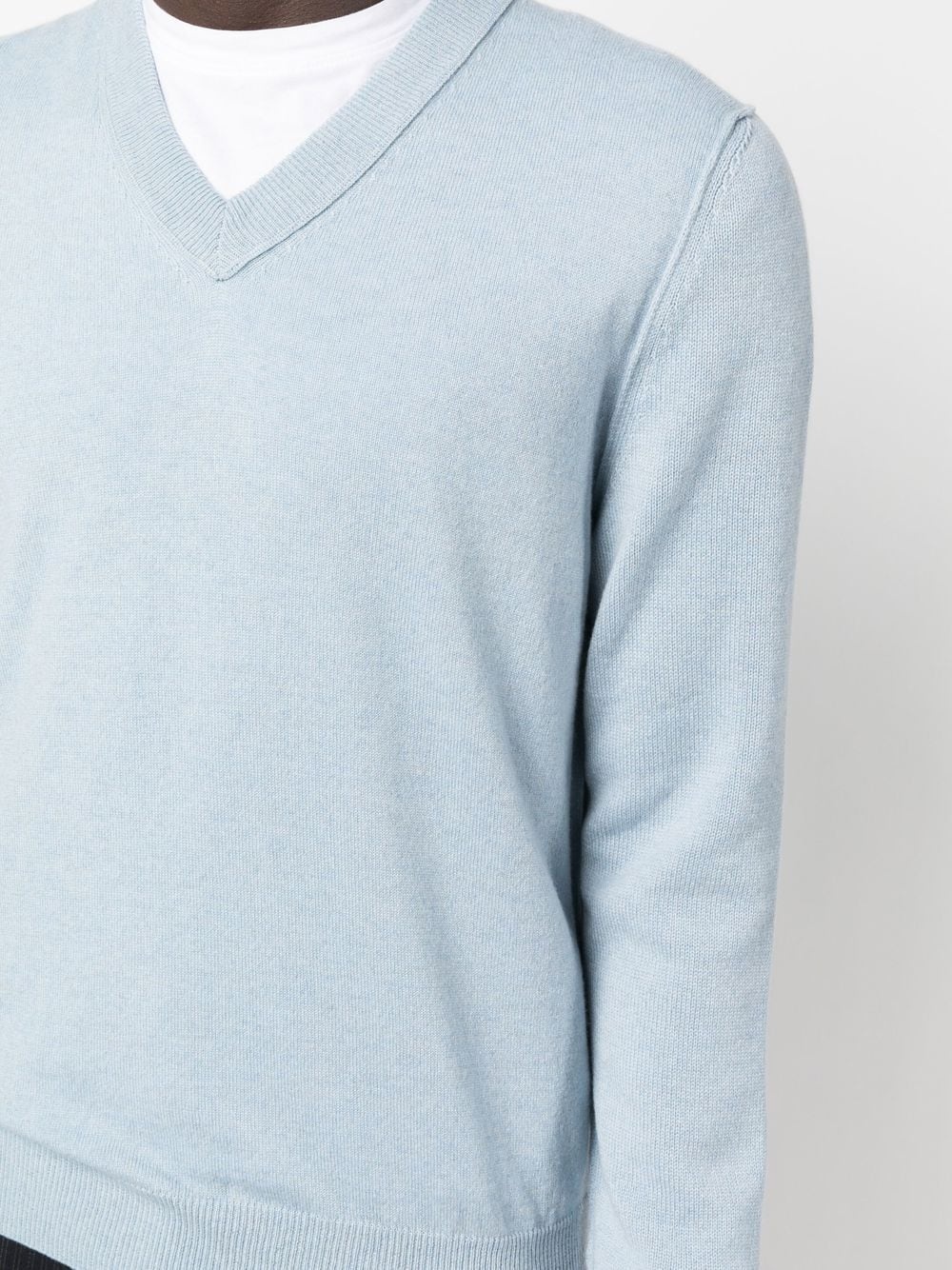 V-neck cashmere jumper - 5