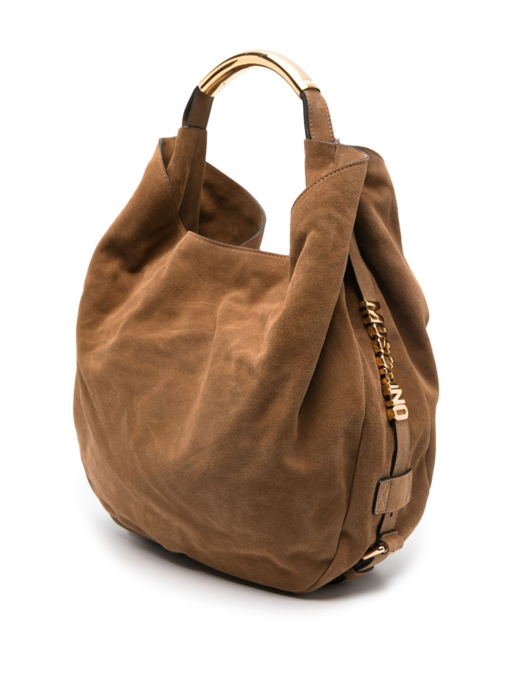 medium Handle Me suede shoulder bag - 3