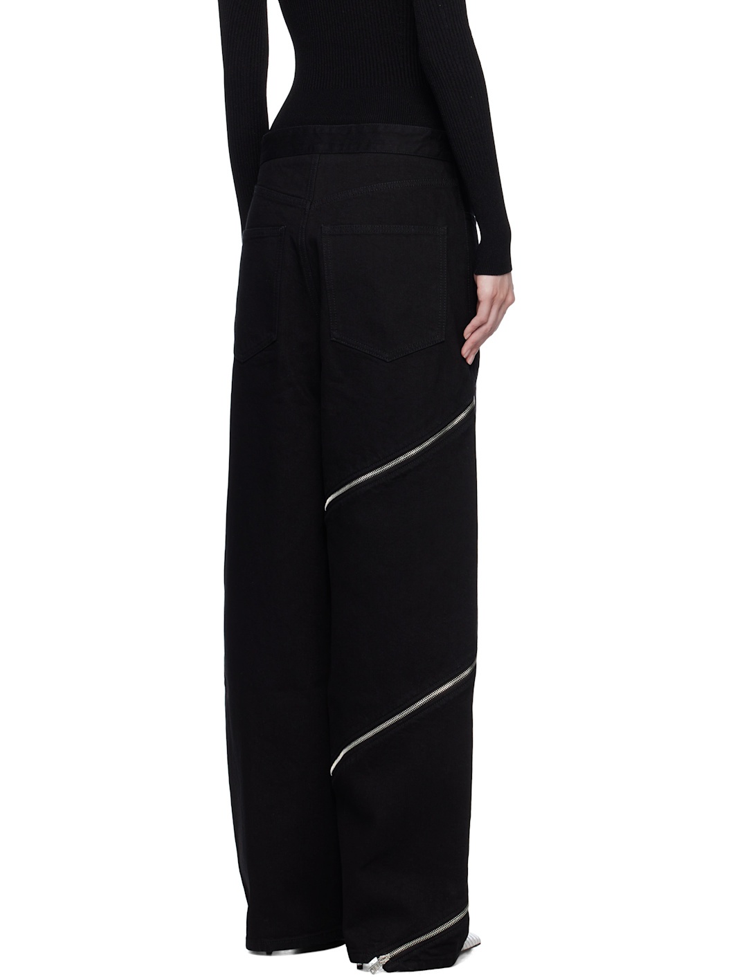Black Spiral Jeans - 3