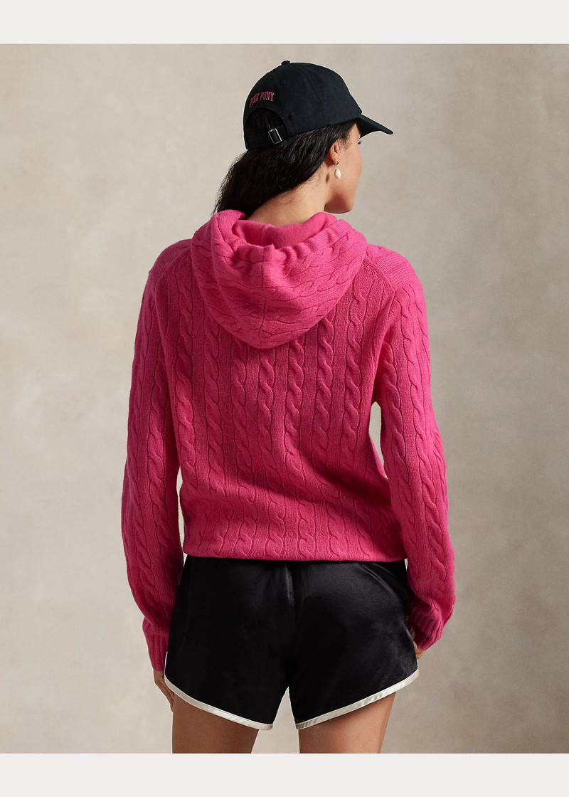 Pink Pony Cable-Knit Hoodie 6