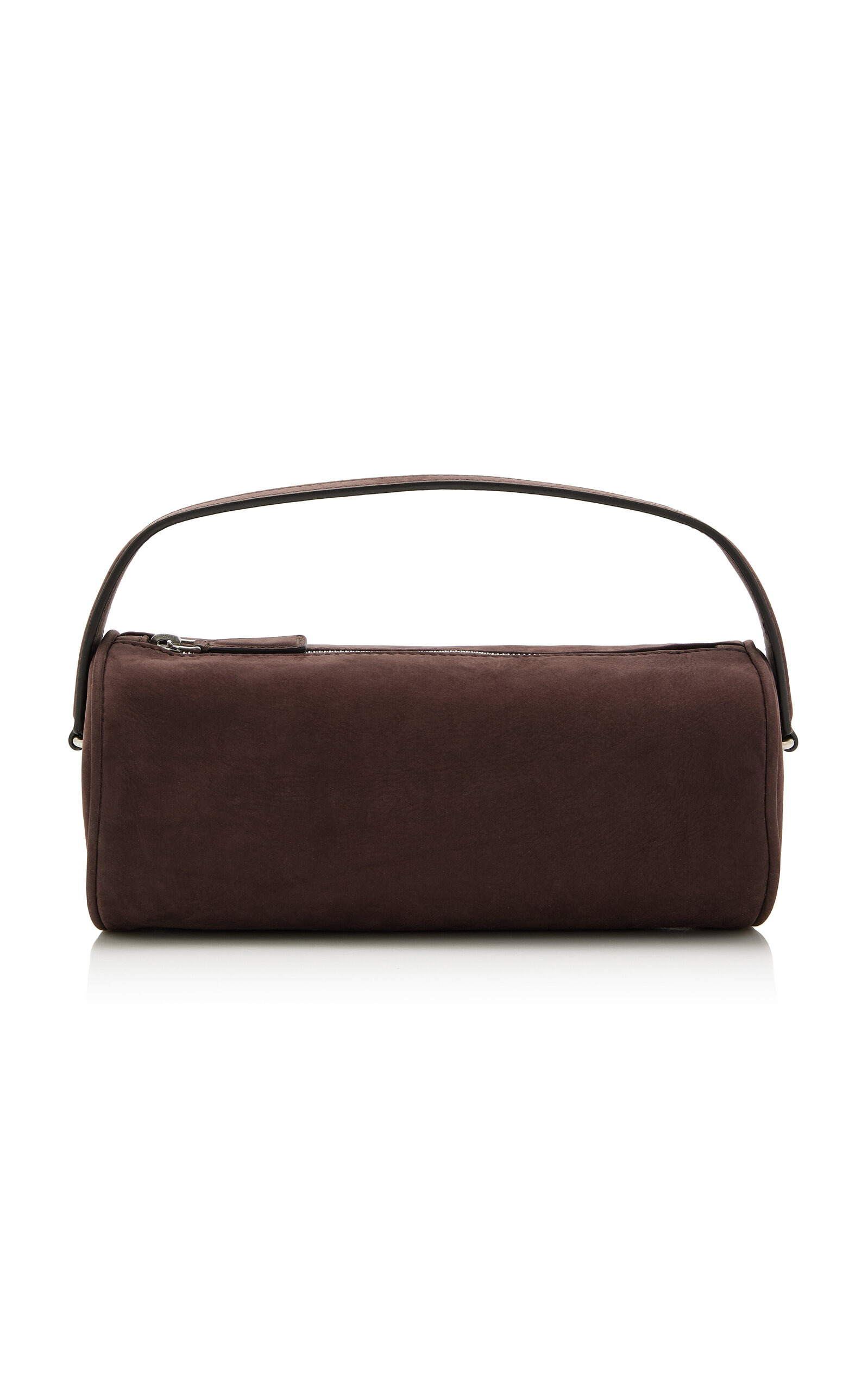 Round 90's Leather Top Handle Bag black - 4