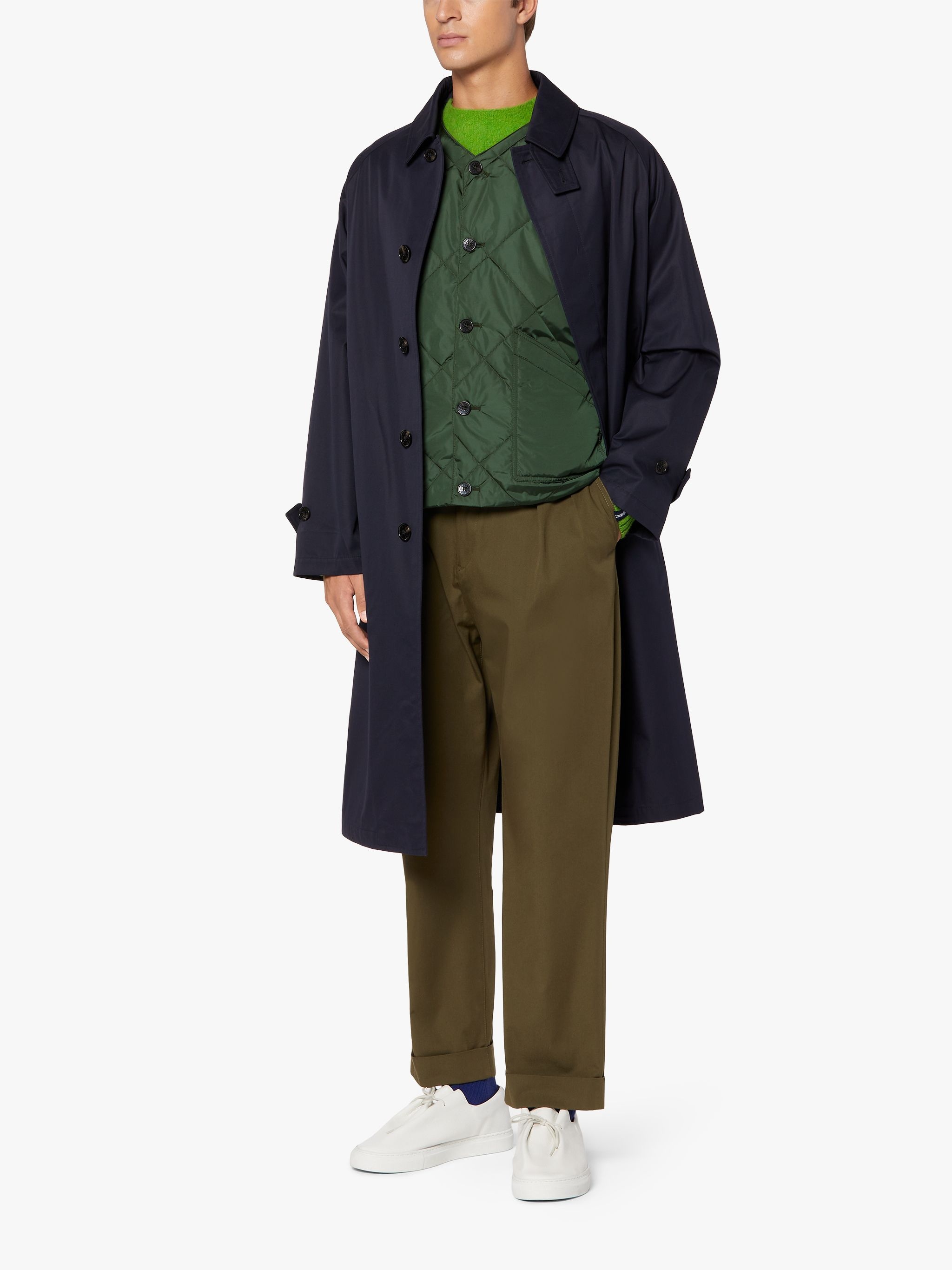 HIG GREEN QUILTED NYLON LINER VEST | GQM-204 - 4