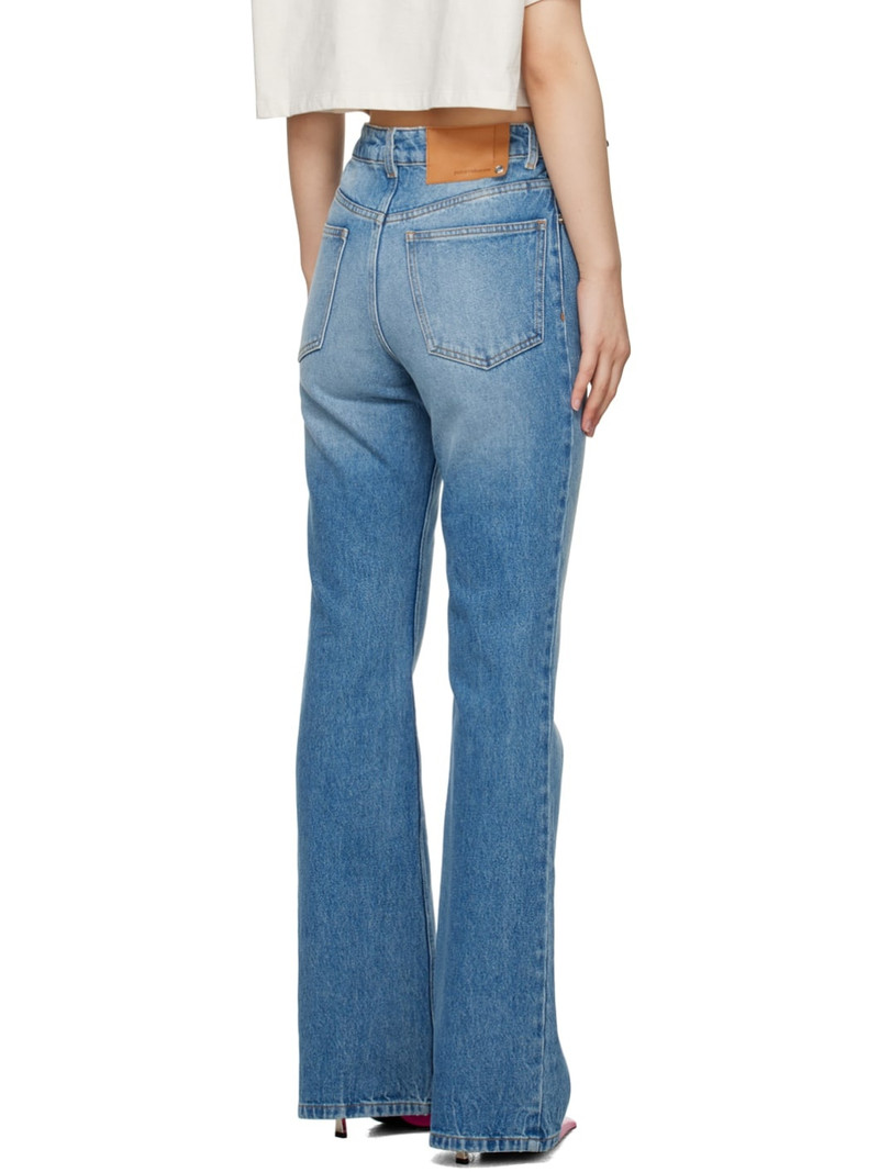 Blue Embellished Jeans 3