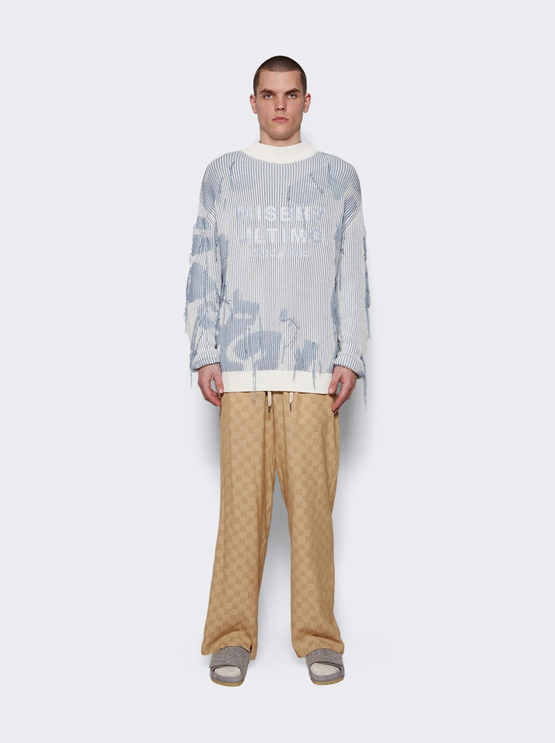 MISBHV Resort Monogram Relaxed Trousers Beige outlook