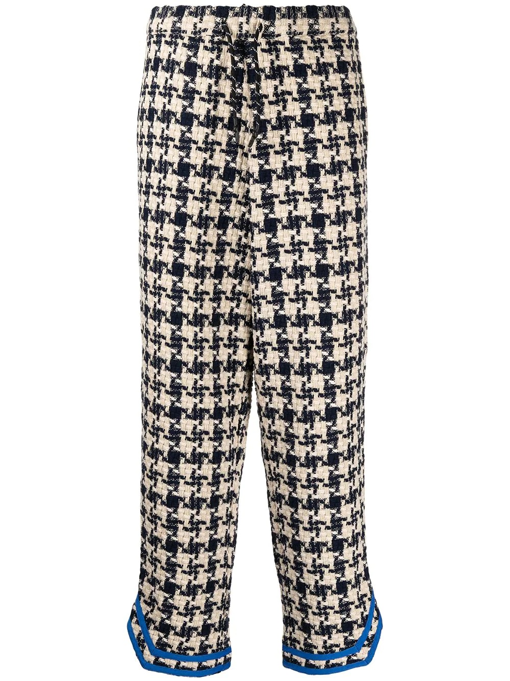 Baseball plaid-print track pants - 1