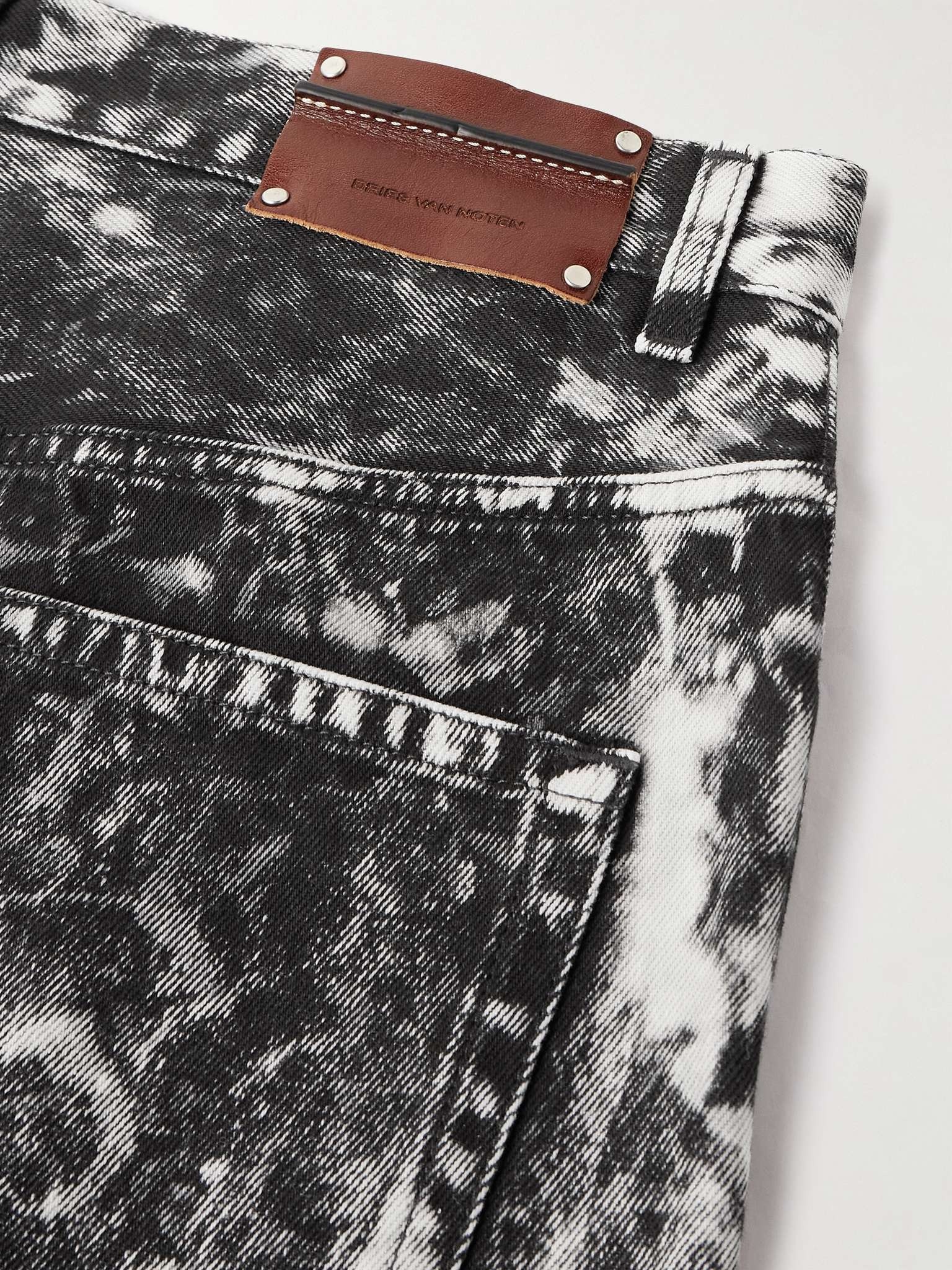Orange Bleached Jeans by Dries Van Noten on Sale