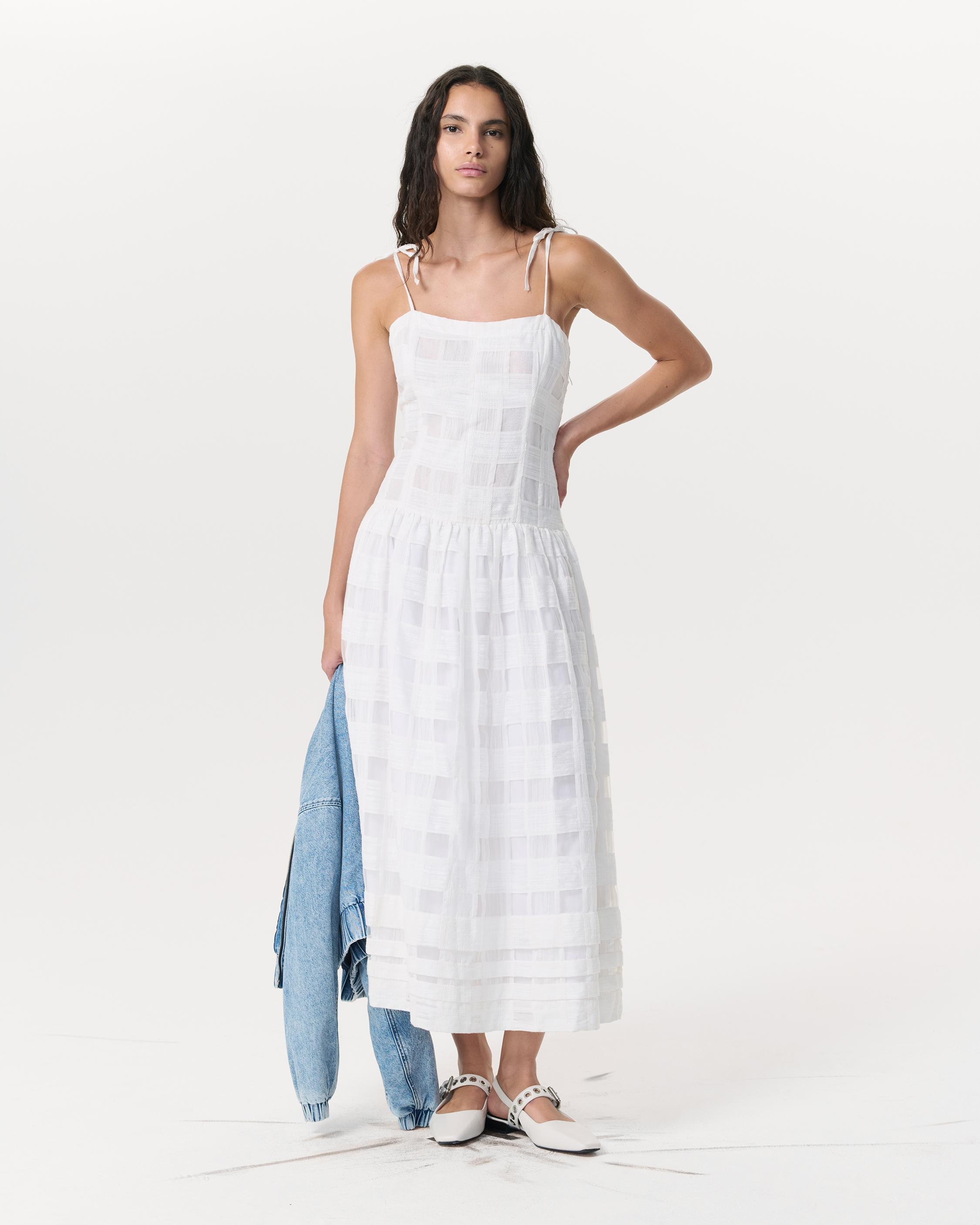 Presley Plaid Cotton-Blend Midi Dress - 4
