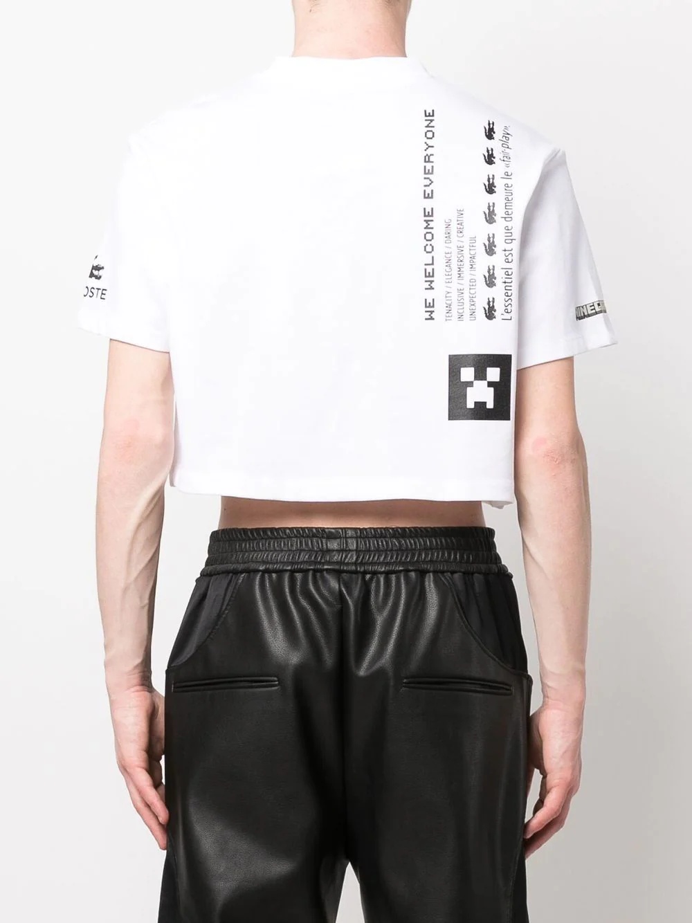 Minecraft-print cropped T-shirt - 5