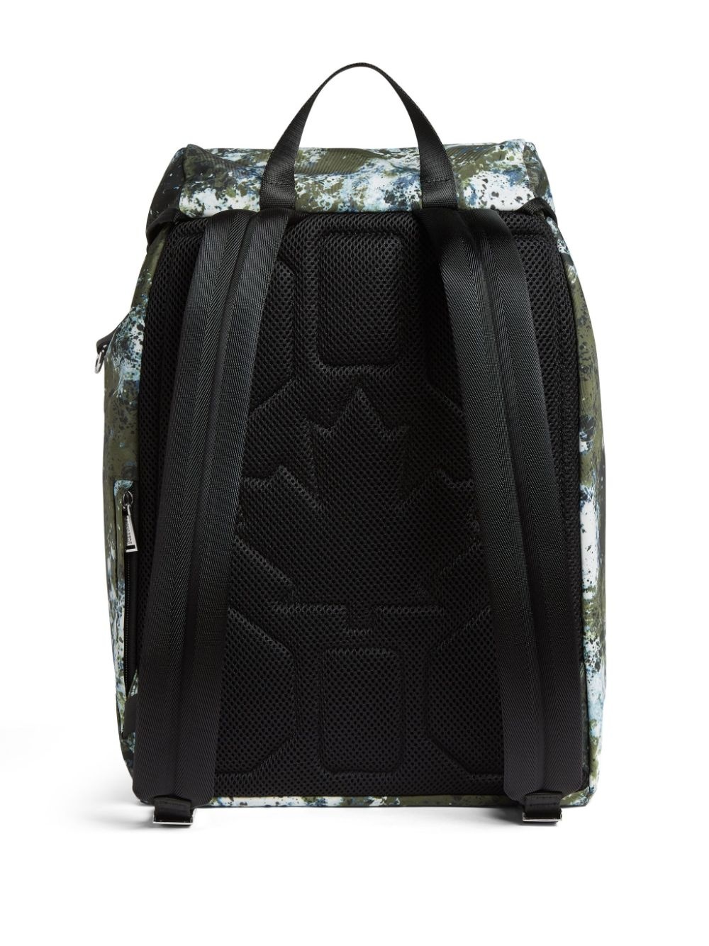 paint-splashes logo-print backpack - 2