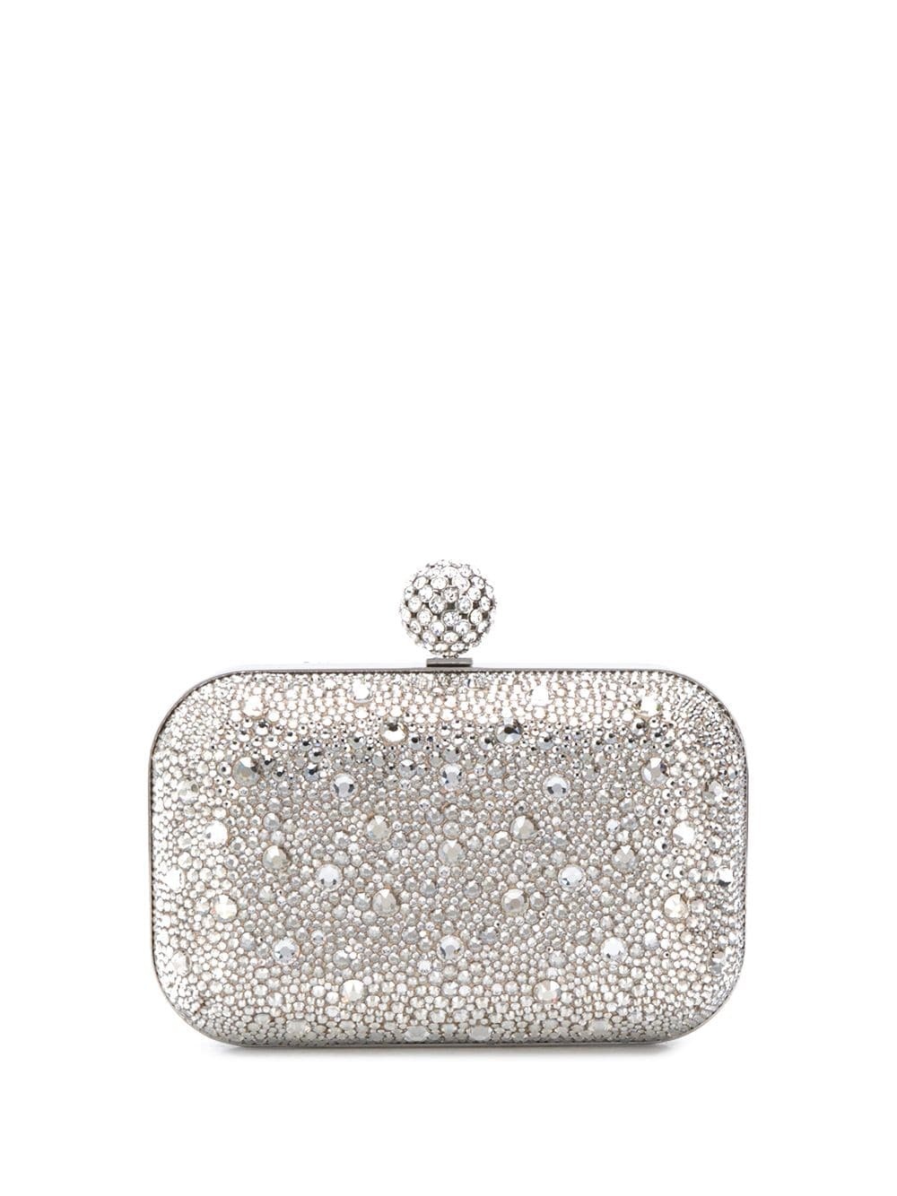 Cloud crystal-embellished clutch - 1