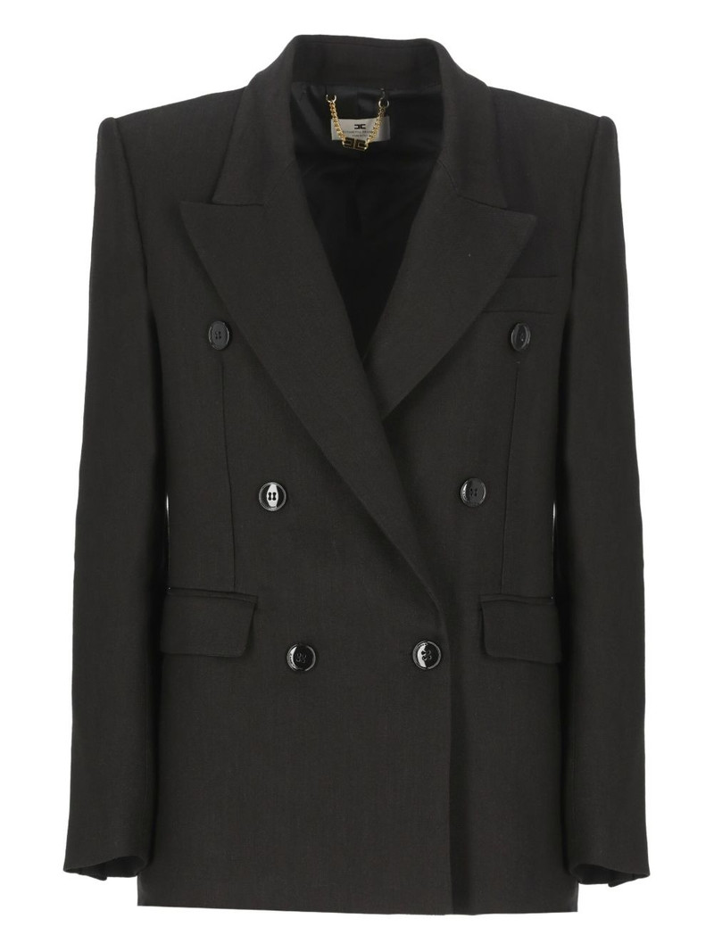 peak-lapel double-breasted blazer 1