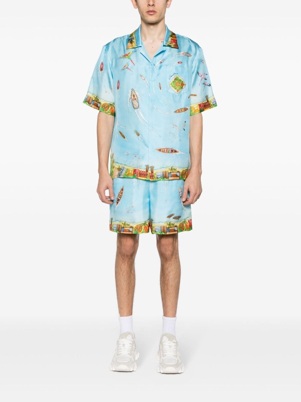 Maison Sur Piloti silk shorts - 2