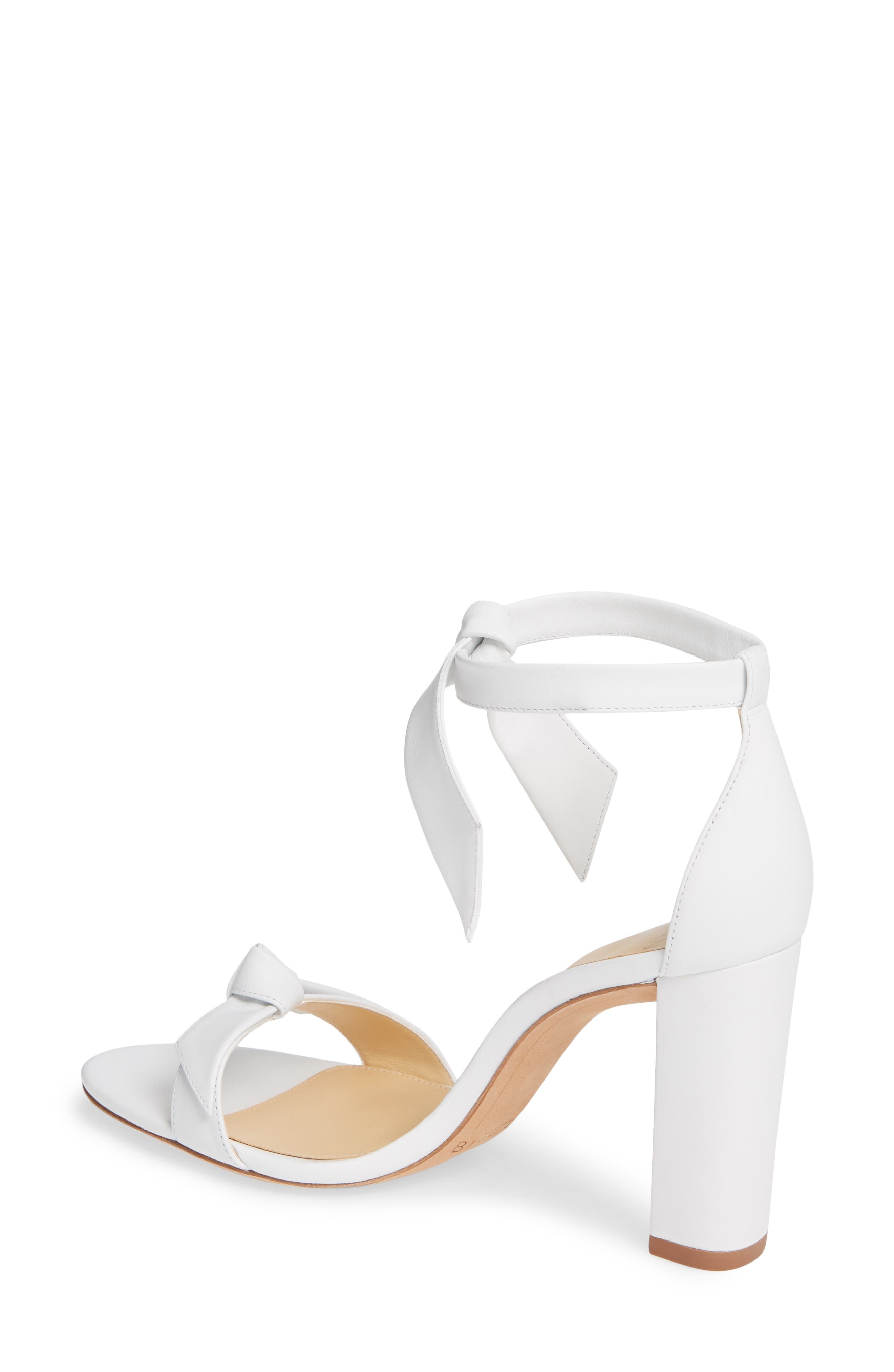 Alexandre Birman Clarita Knotted Sandal in White Leather at Nordstrom - 2