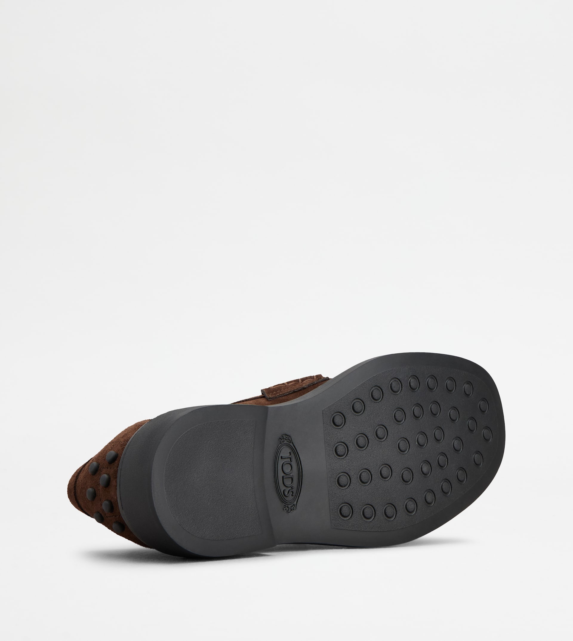 LOAFERS IN SUEDE - BROWN - 4