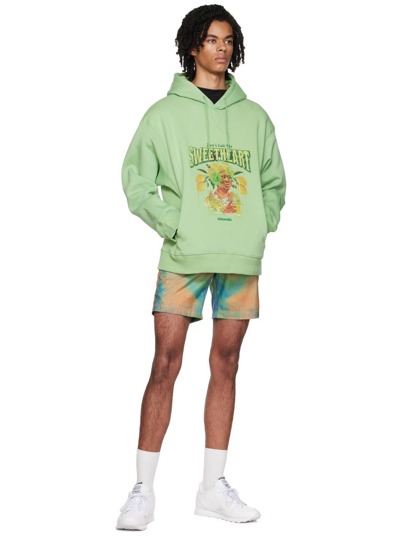 Ahluwalia Green Quadri Hoodie outlook