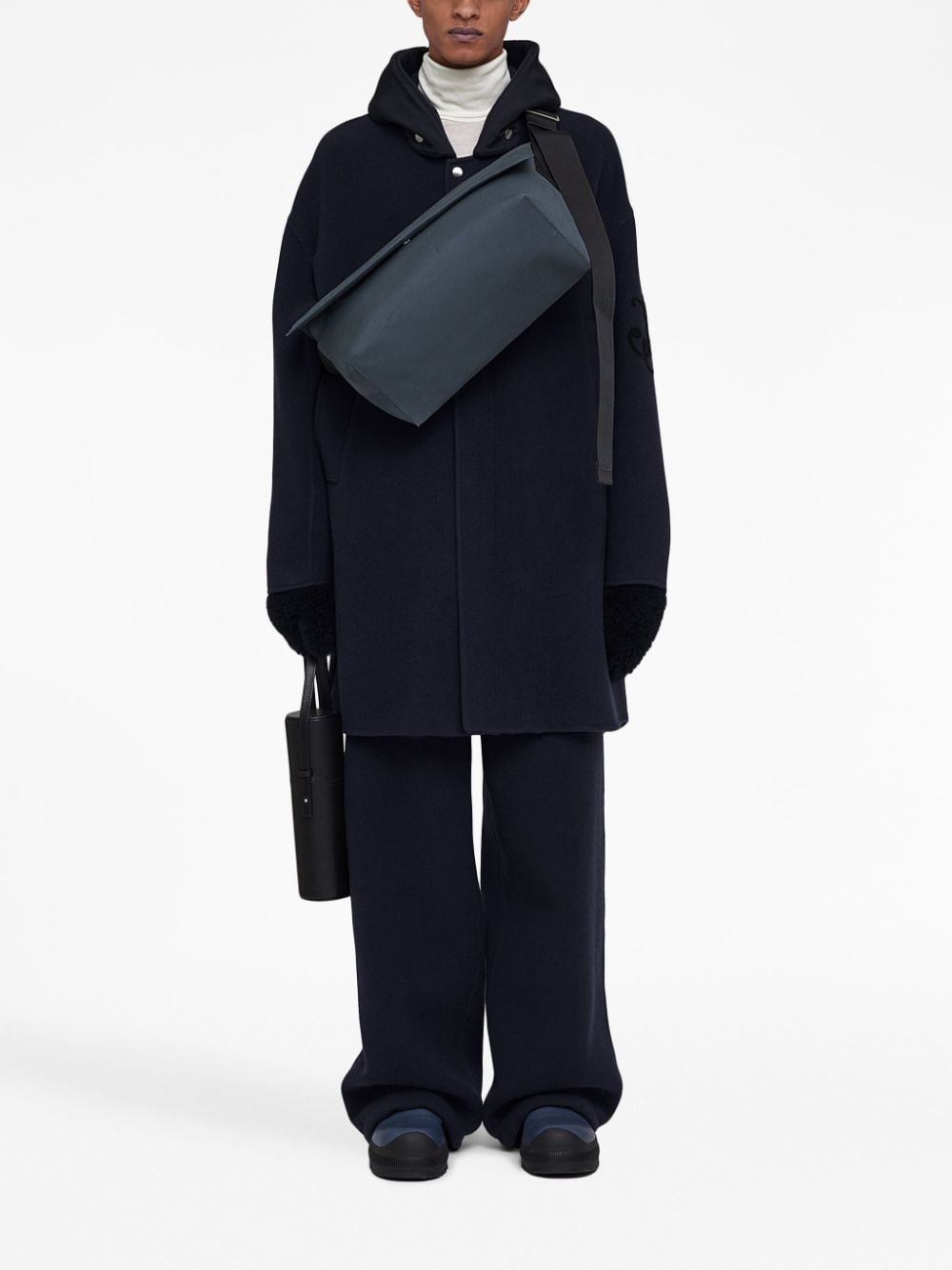 classic-hood virgin wool parka - 2