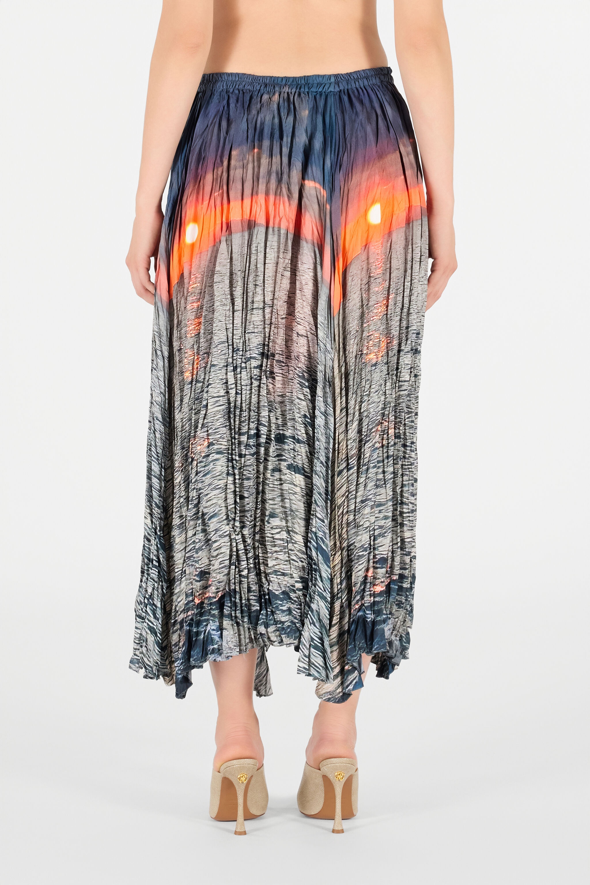 Sunrise Print Skirt - 4