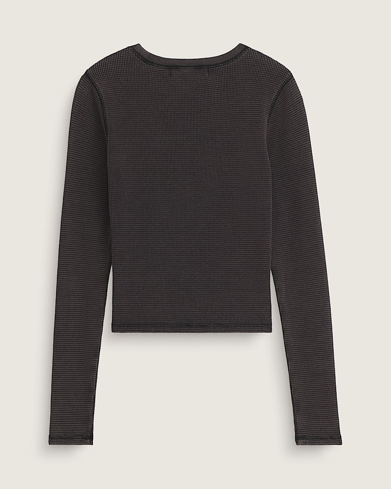 Vans Teri Waffle Long Sleeve Shirt outlook