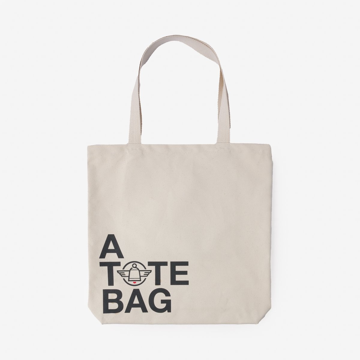 IH-TOTE-ATOTEBAG Printed Canvas Tote Bag - 'A Tote Bag' Print - 3