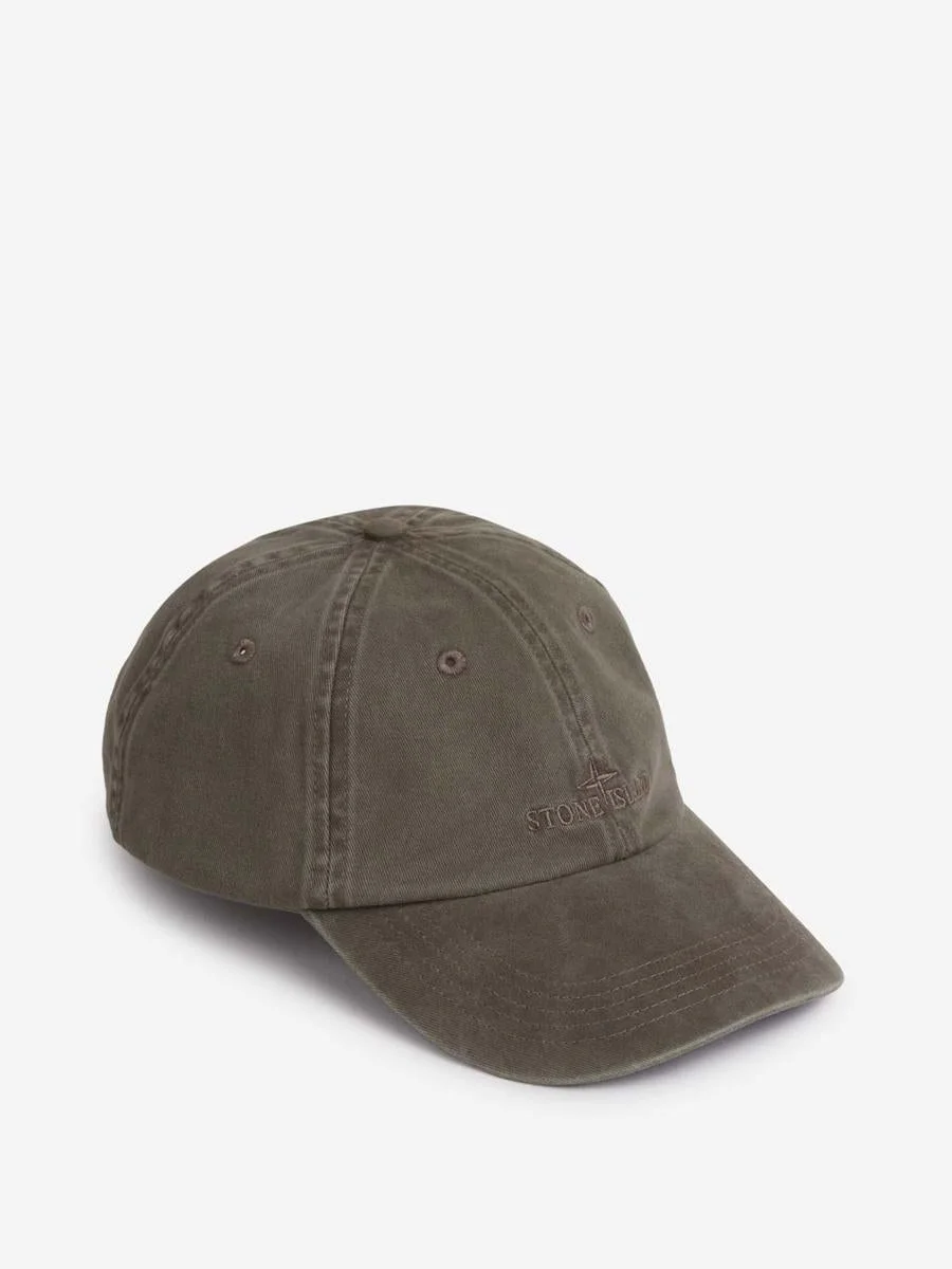 Stone Island Cap With Embroidered Logo - 1