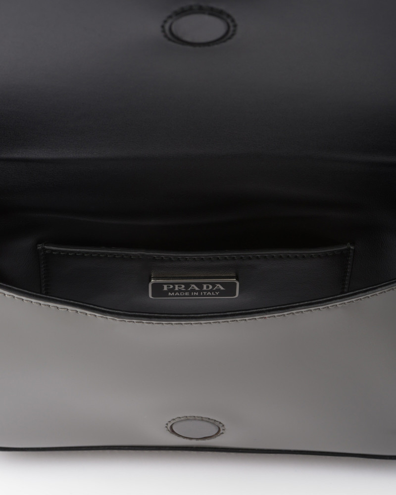 Brushed leather mini-bag with shoulder strap 4