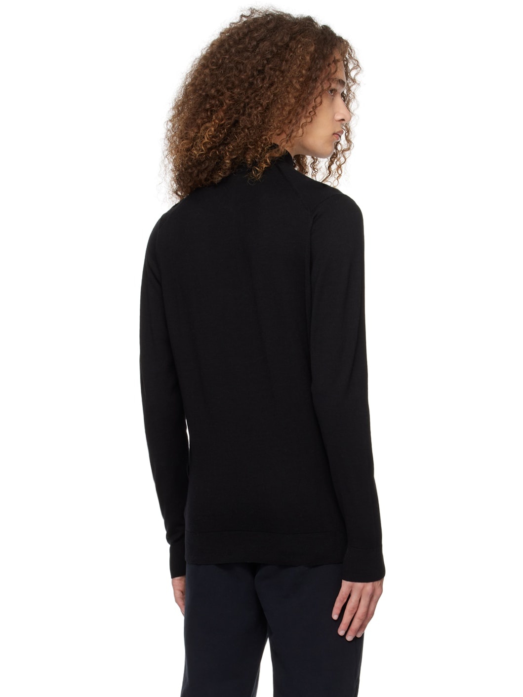 Black Half-Zip Sweater - 3