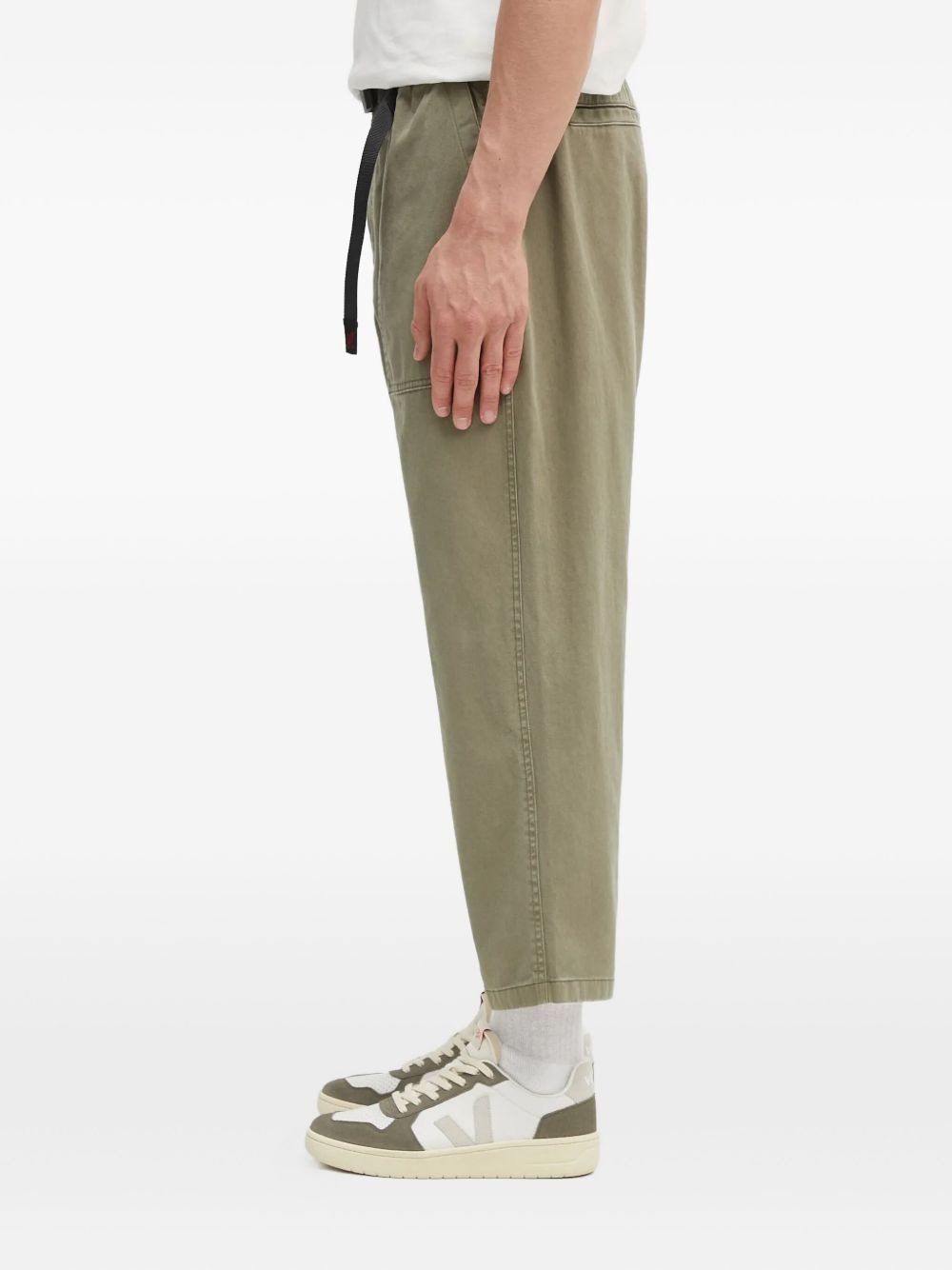 belted side-pocket trousers - 3
