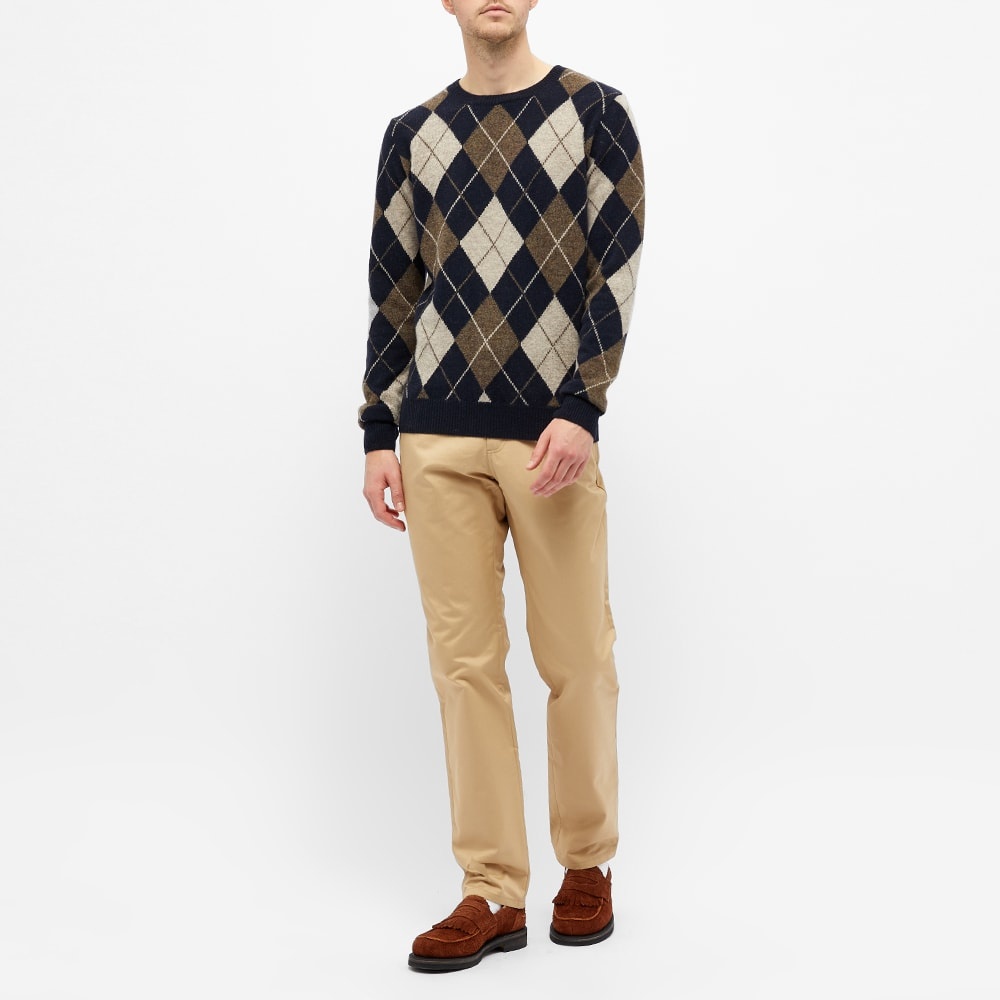 A.P.C. Argyle Knit Crew - 6