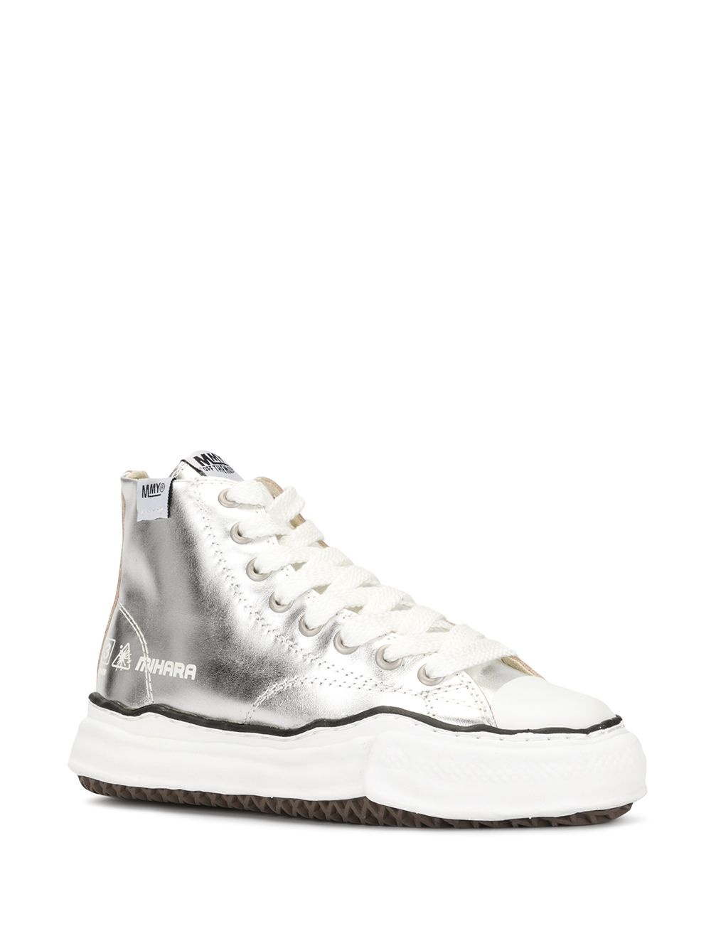 metallic style sneakers - 2