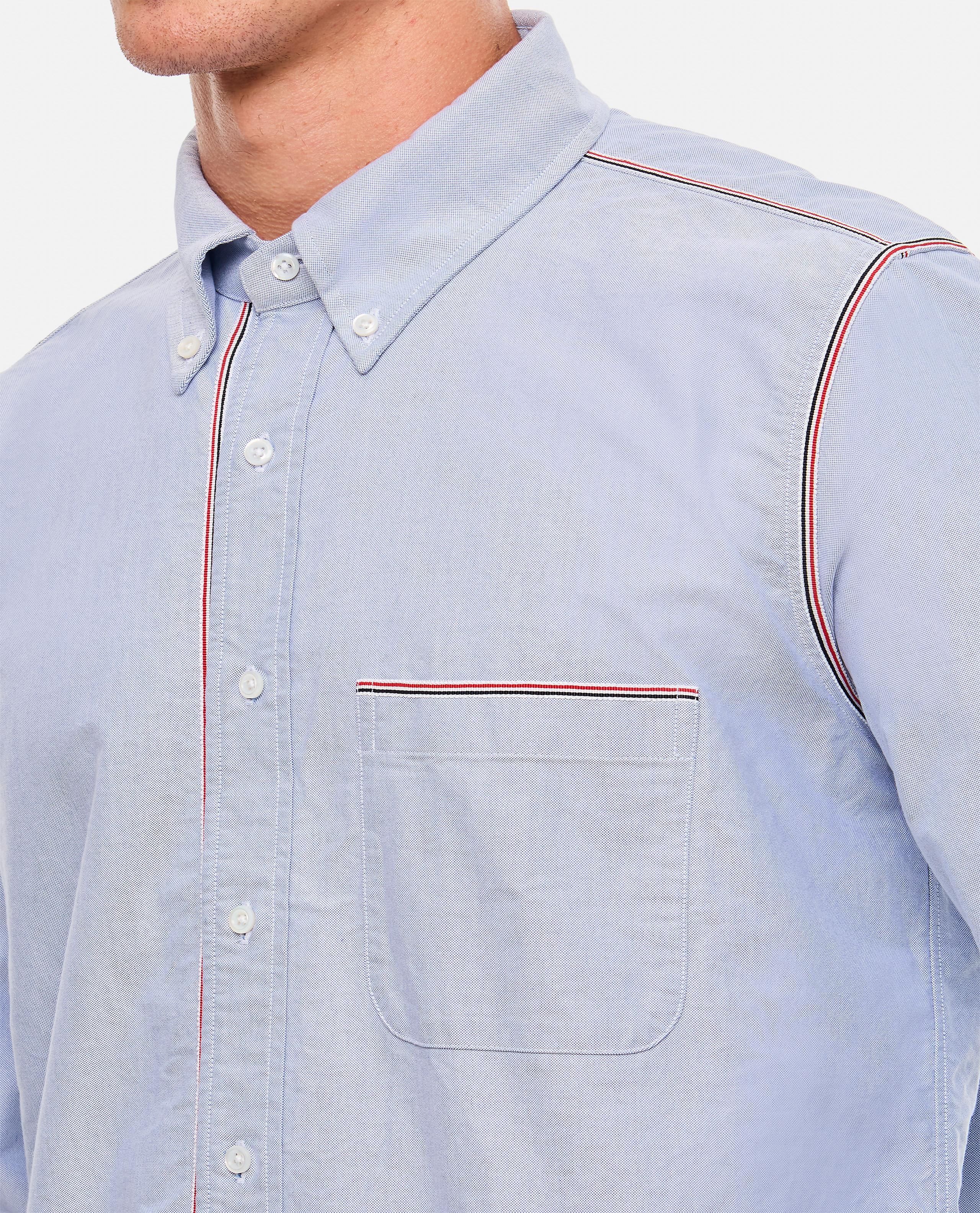 Light Blue Oxford Cotton Shirt - 4