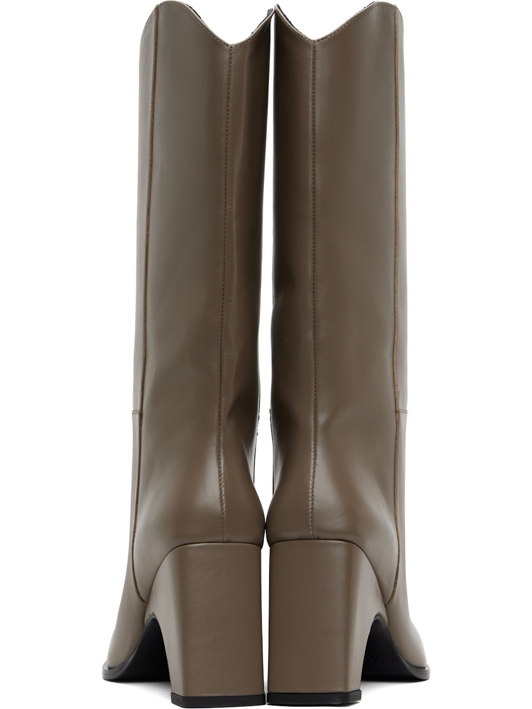 Taupe Cowboy Bridge Tall Boots - 2