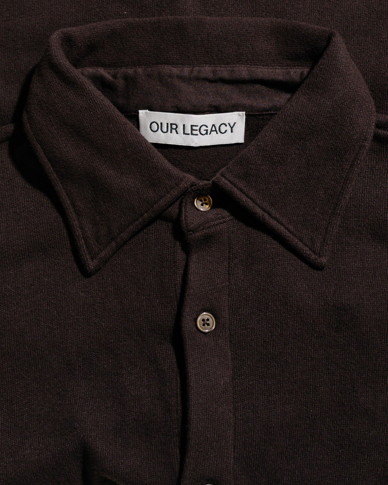 Recovery Shirt Deep Brown Fuzzy Fleece 5