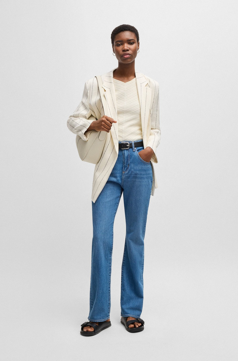 BOSS BOOTCUT JEANS IN BLUE COMFORT-STRETCH DENIM outlook