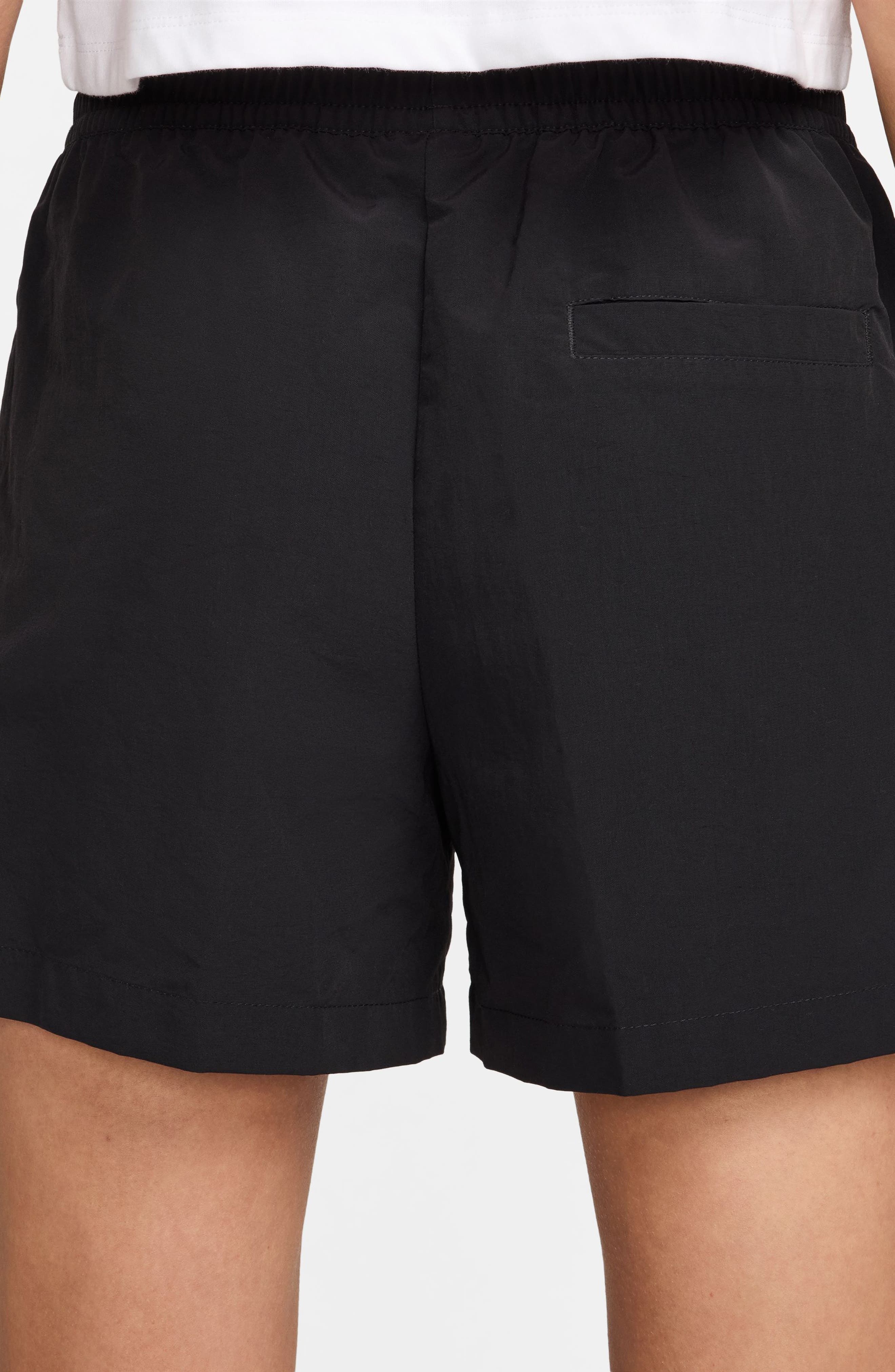 Nike Sportswear Everything Wovens Water Repellent Mid Rise 5-Inch Shorts in Black/White at Nordstrom - 2