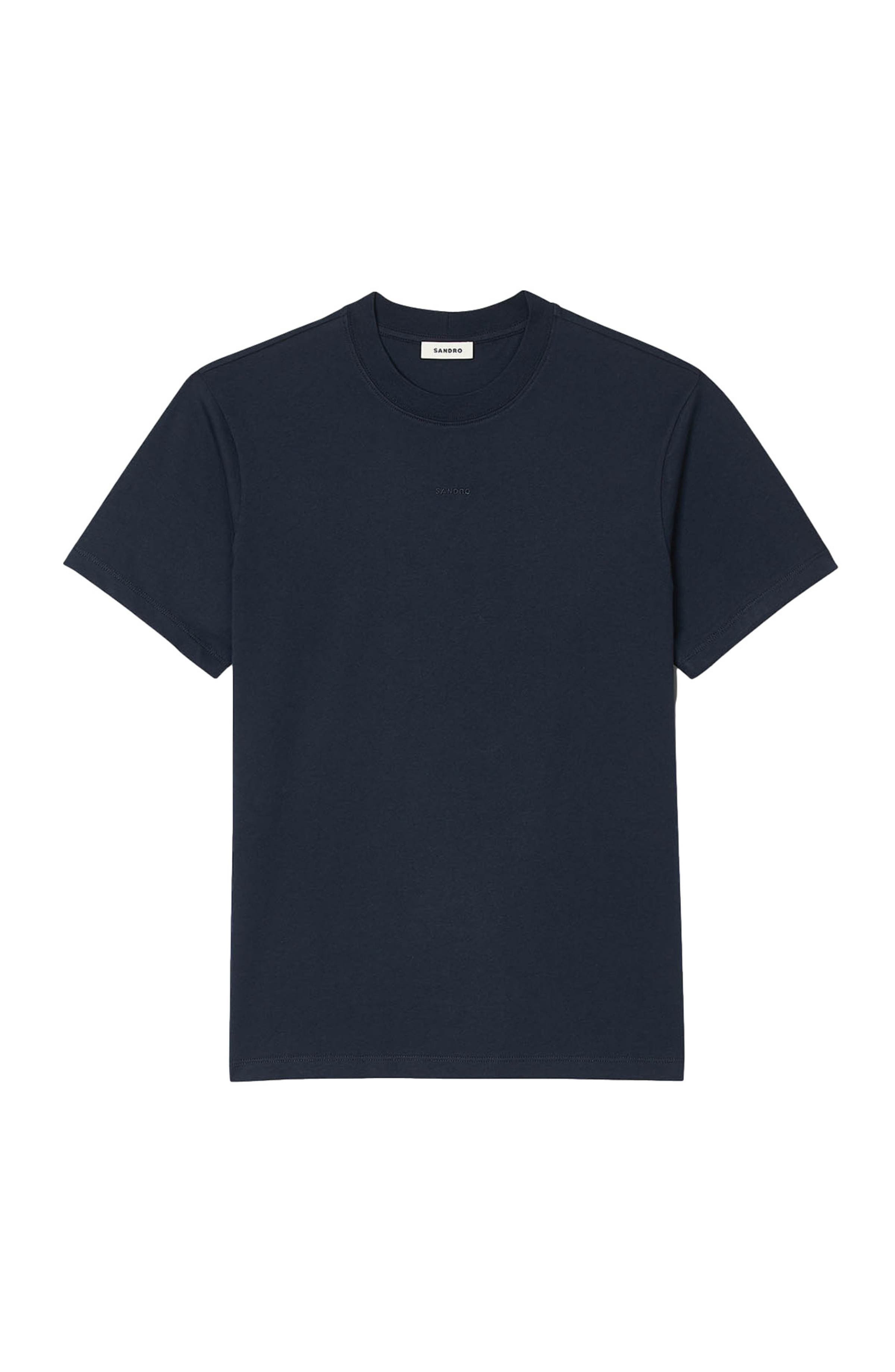 SANDRO Short-sleeved T-shirt in Navy Blue at Nordstrom - 5