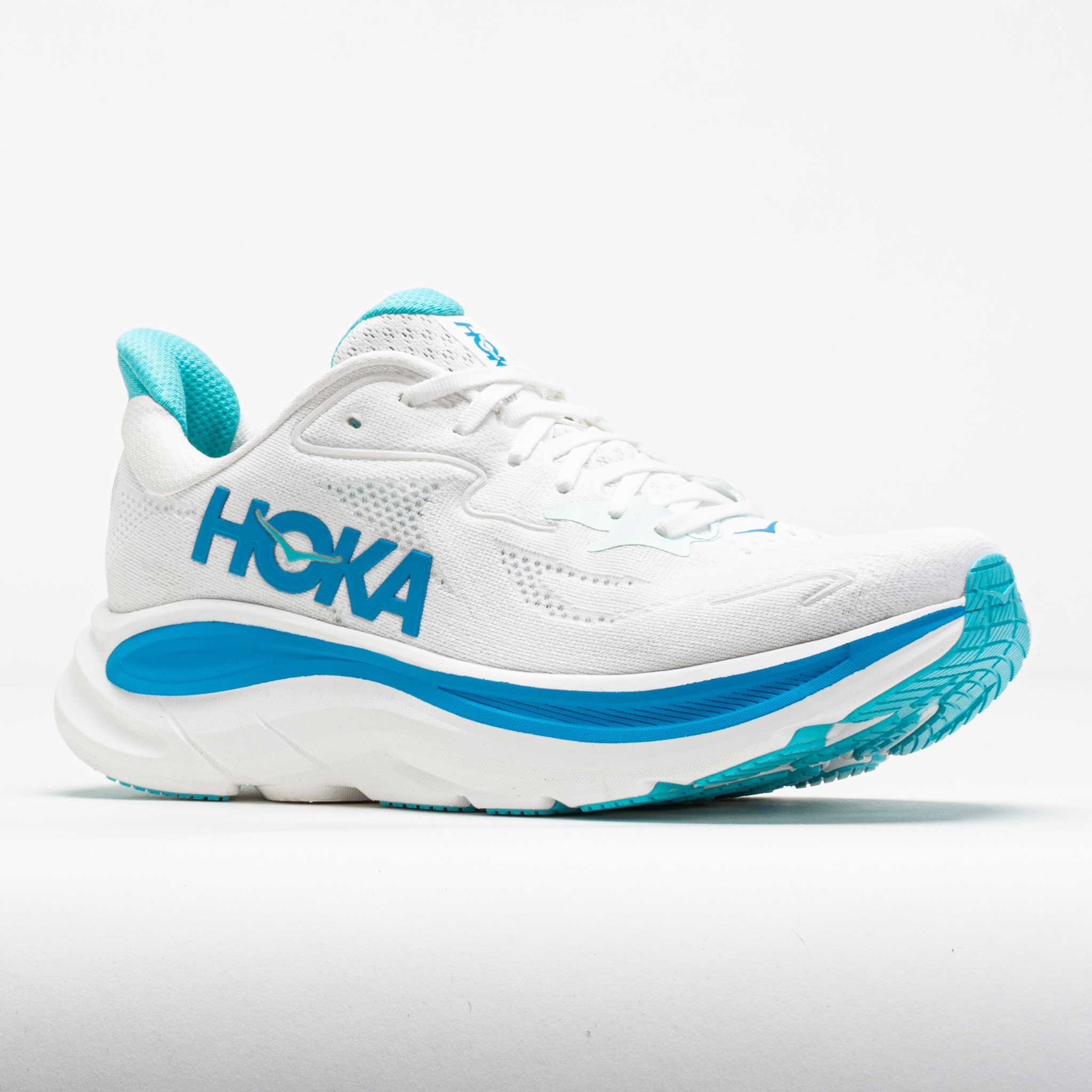 HOKA Clifton 10 Men's White/Skyward Blue - 5
