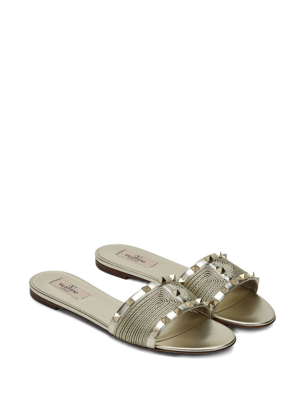 stud flat sandals - 2
