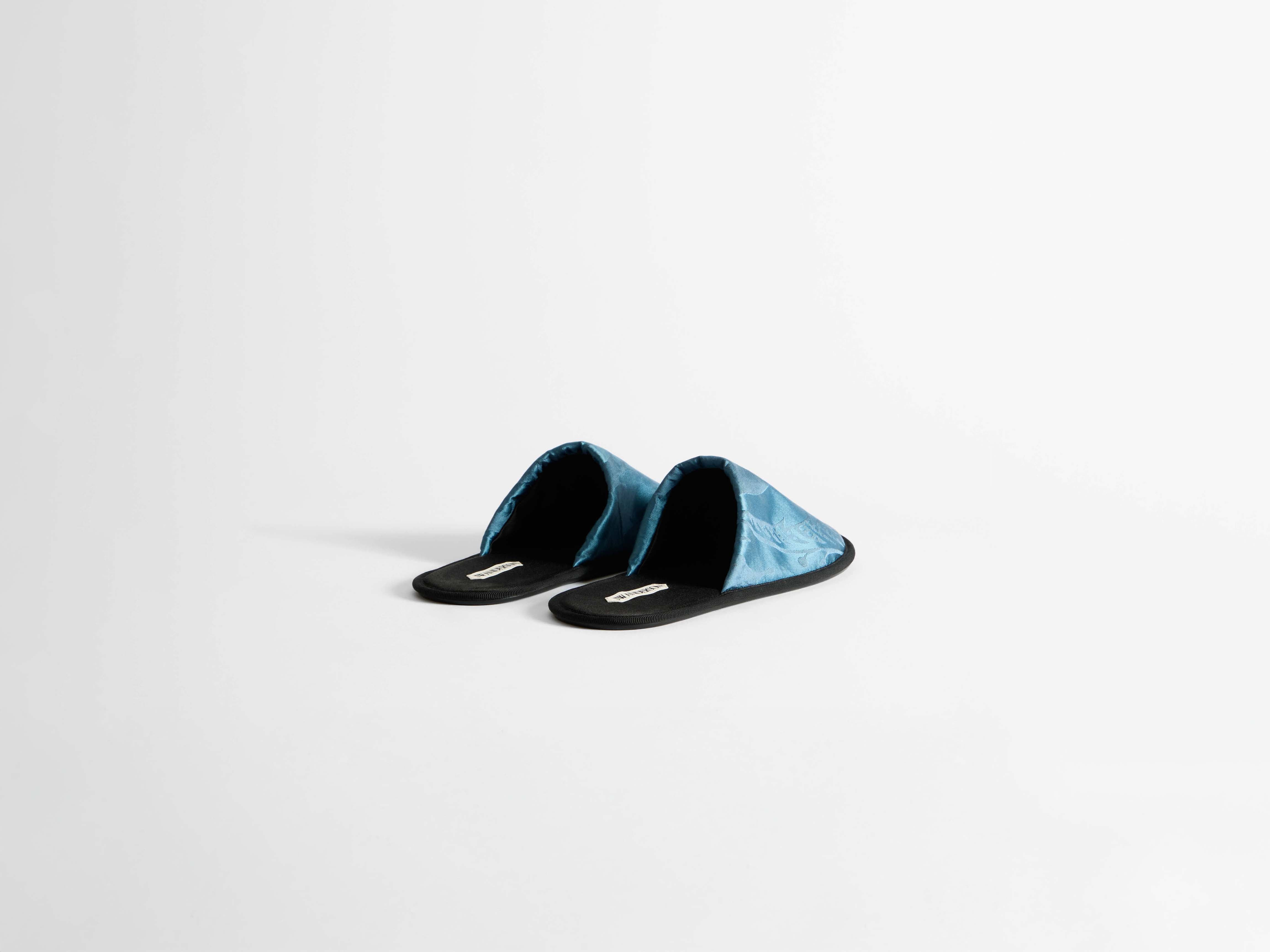 MENS CLOSE TOE SLIDES IN AIRFORCE BLUE - 3