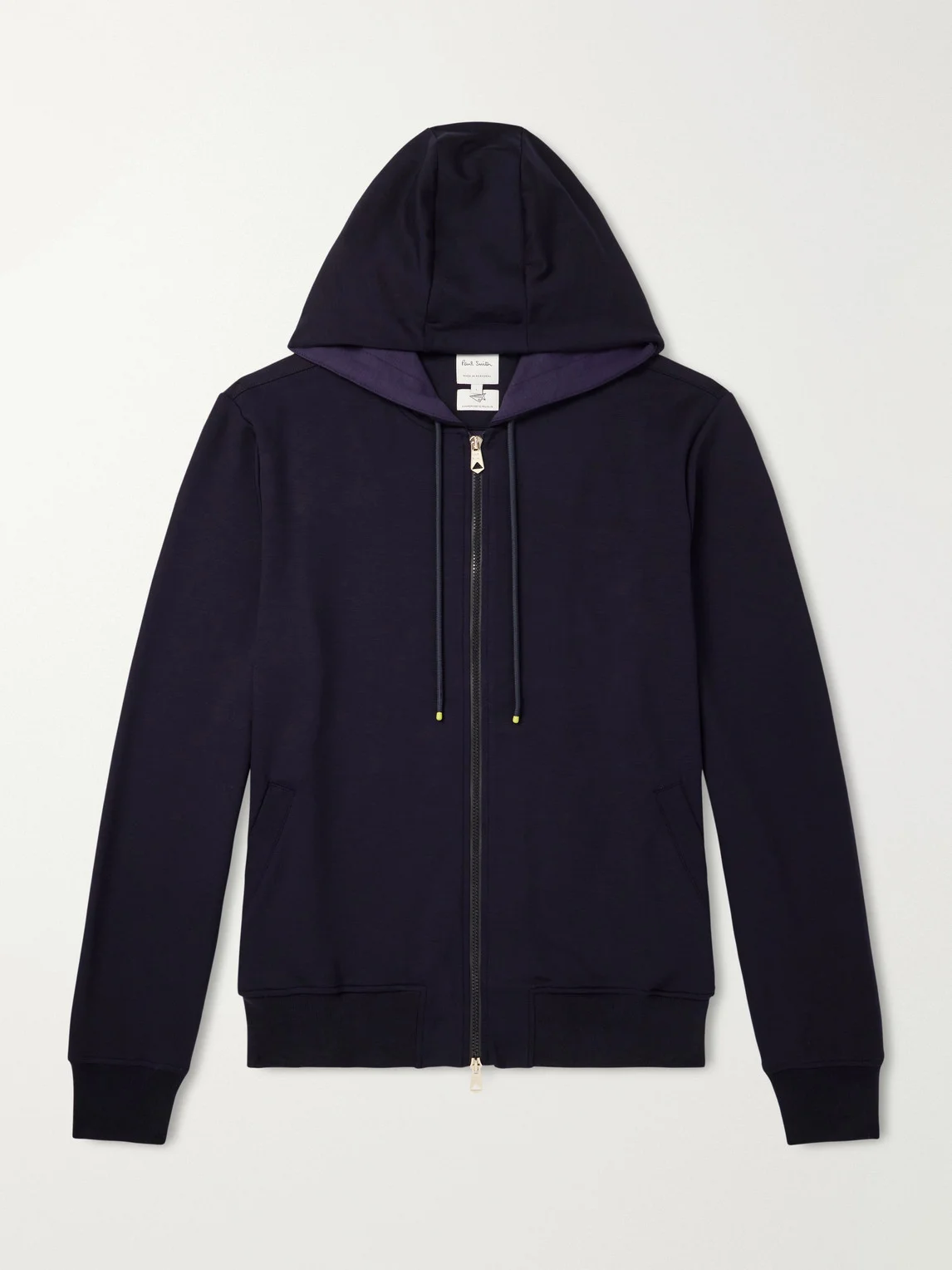 Lyocell-Blend Zip-Up Hoodie - 1