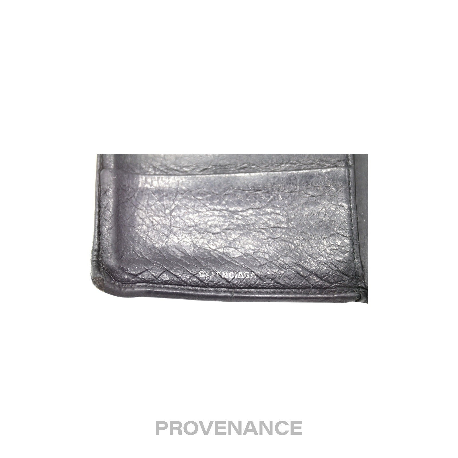 Balenciaga Screw Stud Bifold Wallet - Black Lambskin - 6
