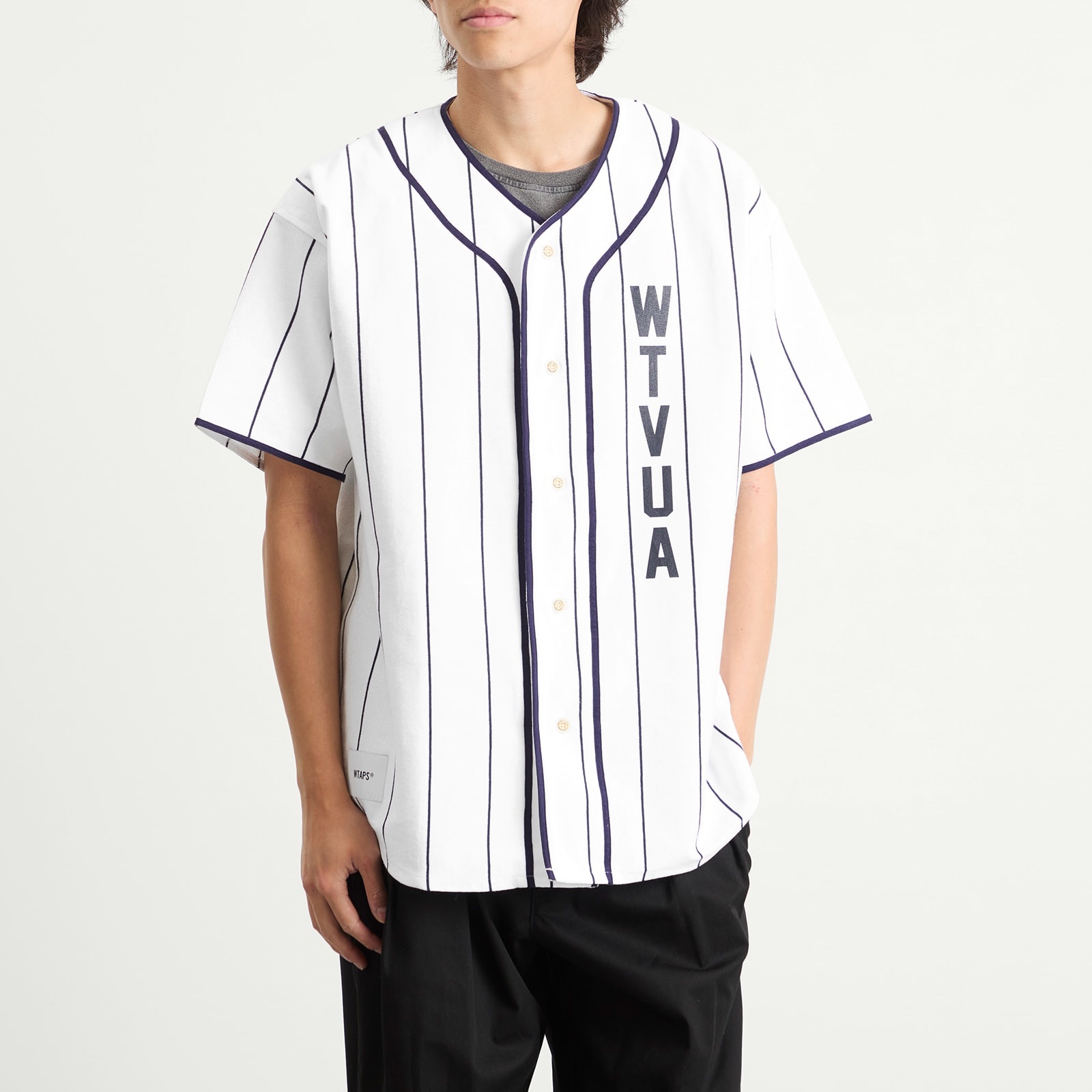 WTAPS Stripe Baseball Shirt - 2